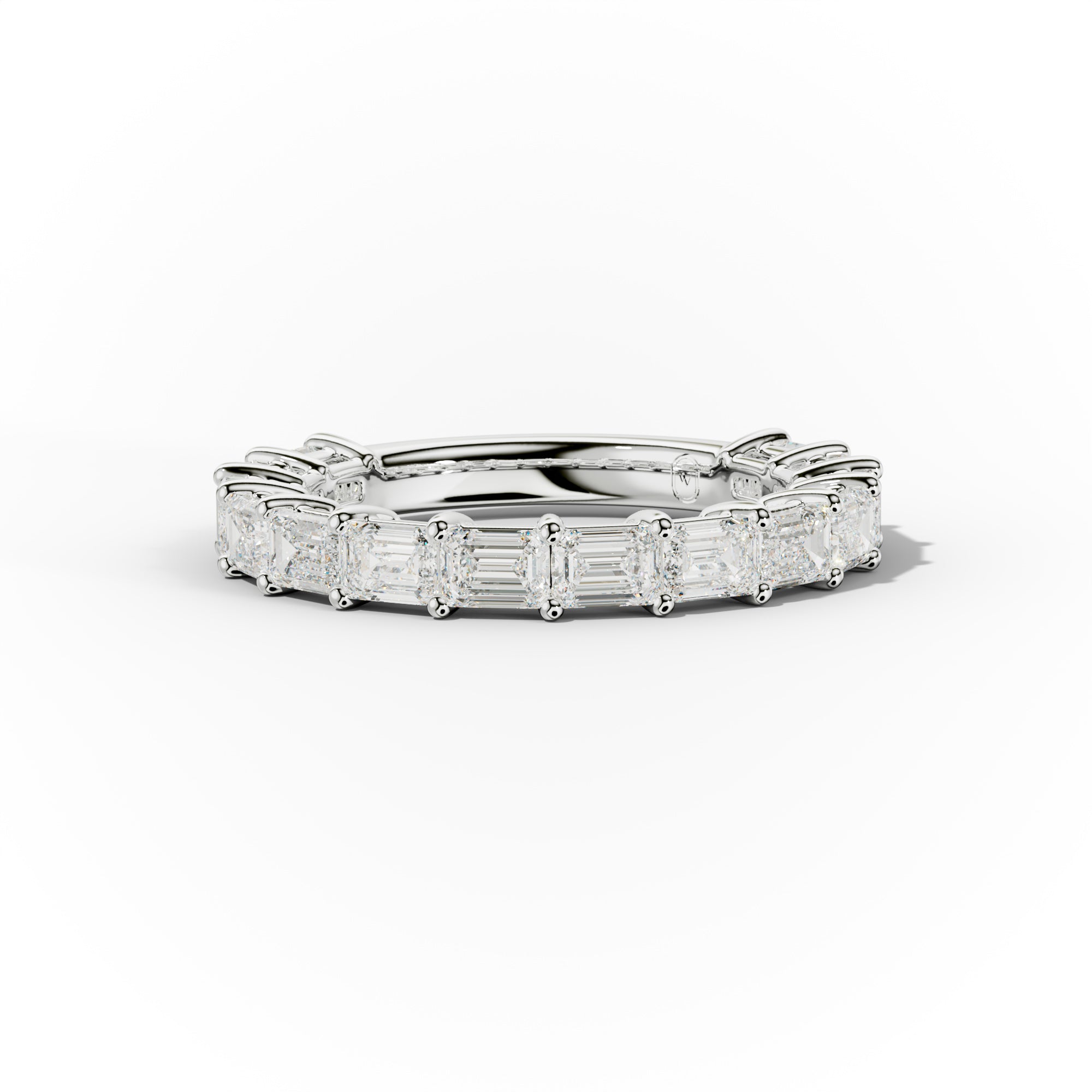 2.0 Carat East West Emerald Cut Diamond Anniversary Band