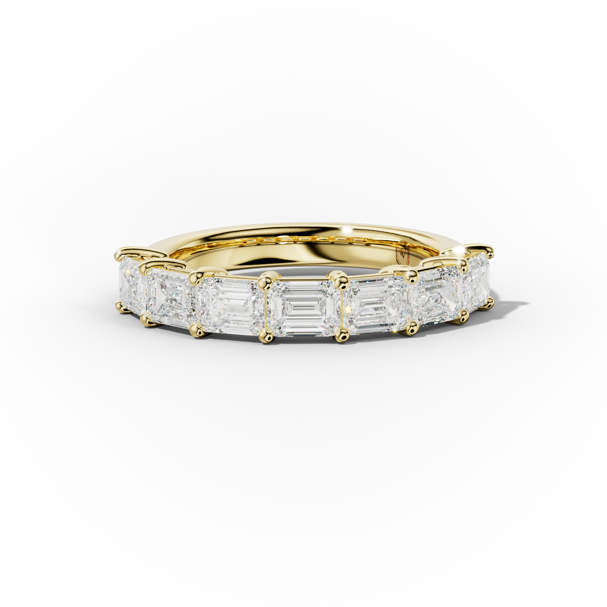 2  Carat East West Emerald Cut Diamond Anniversary Band