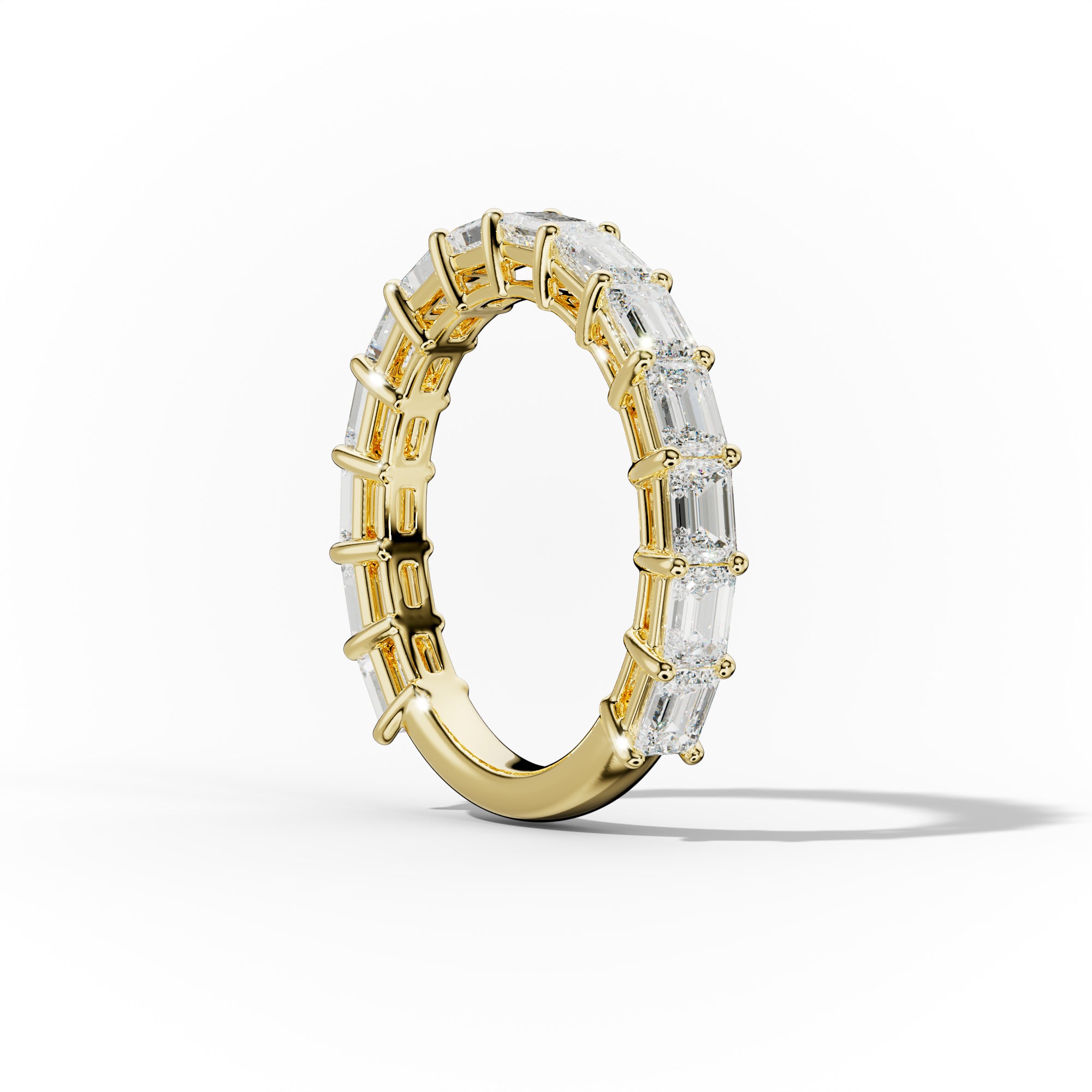 2.0 Carat East West Emerald Cut Diamond Anniversary Band