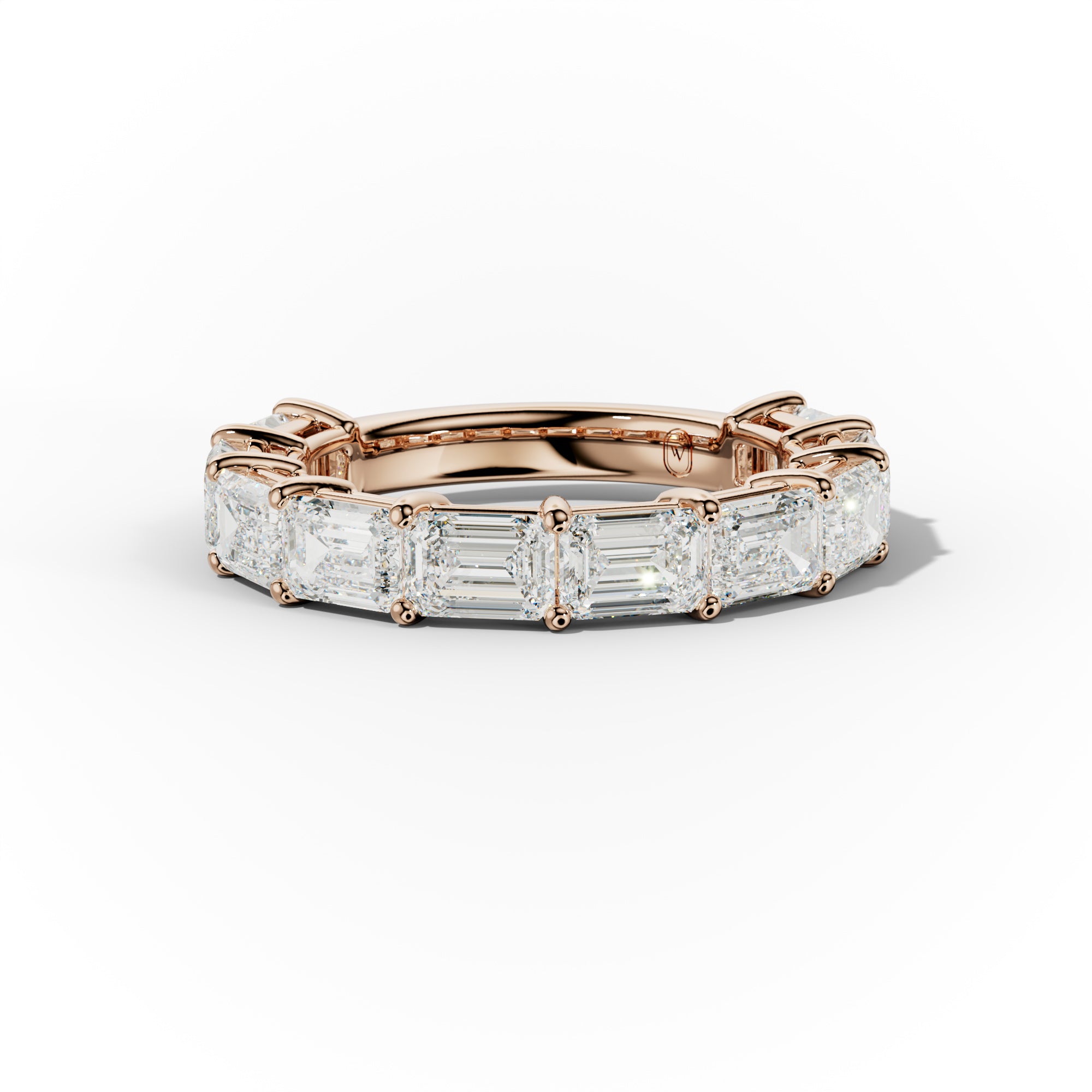 4.0 Carat East West Emerald Cut Diamond Anniversary Band