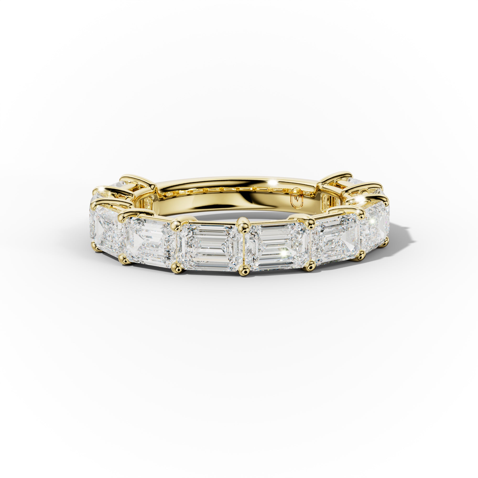 4.0 Carat East West Emerald Cut Diamond Anniversary Band