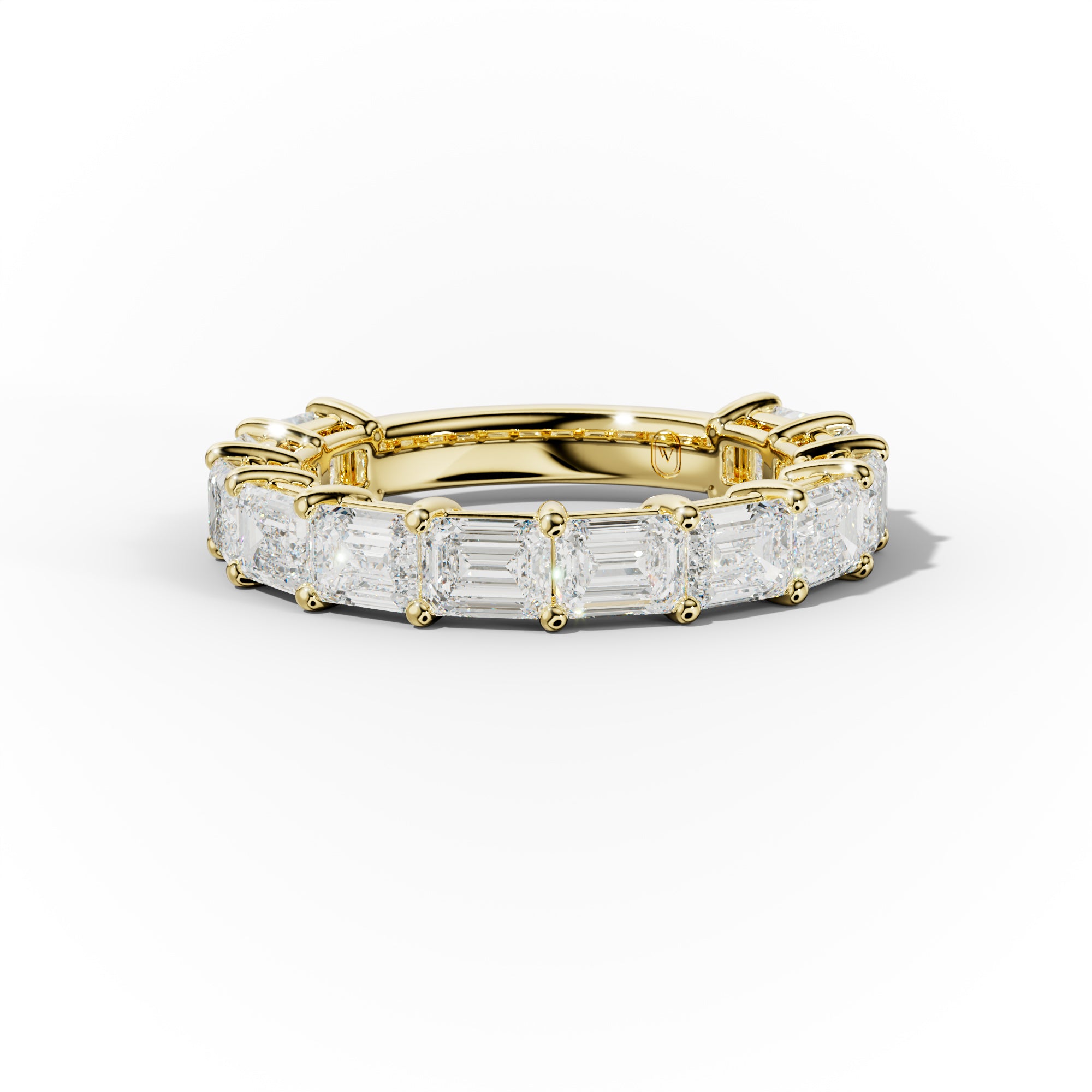 3 Carat East West Emerald Cut Diamond Anniversary Band