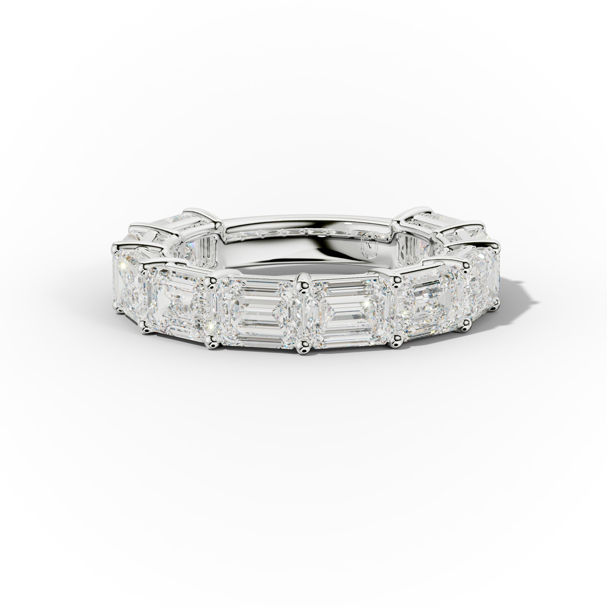 5.0 Carat East West Emerald Cut Diamond Anniversary Band