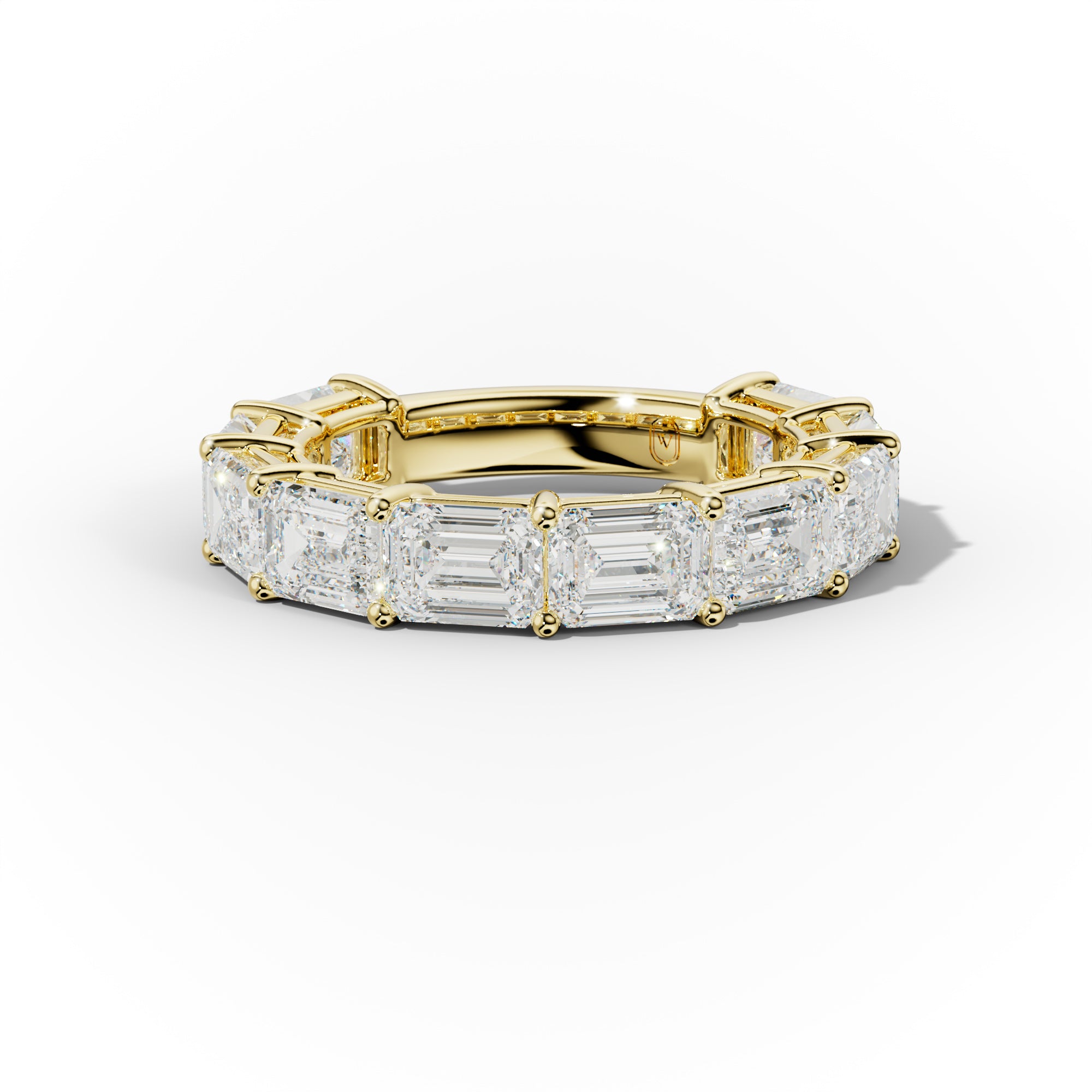 5.0 Carat East West Emerald Cut Diamond Anniversary Band