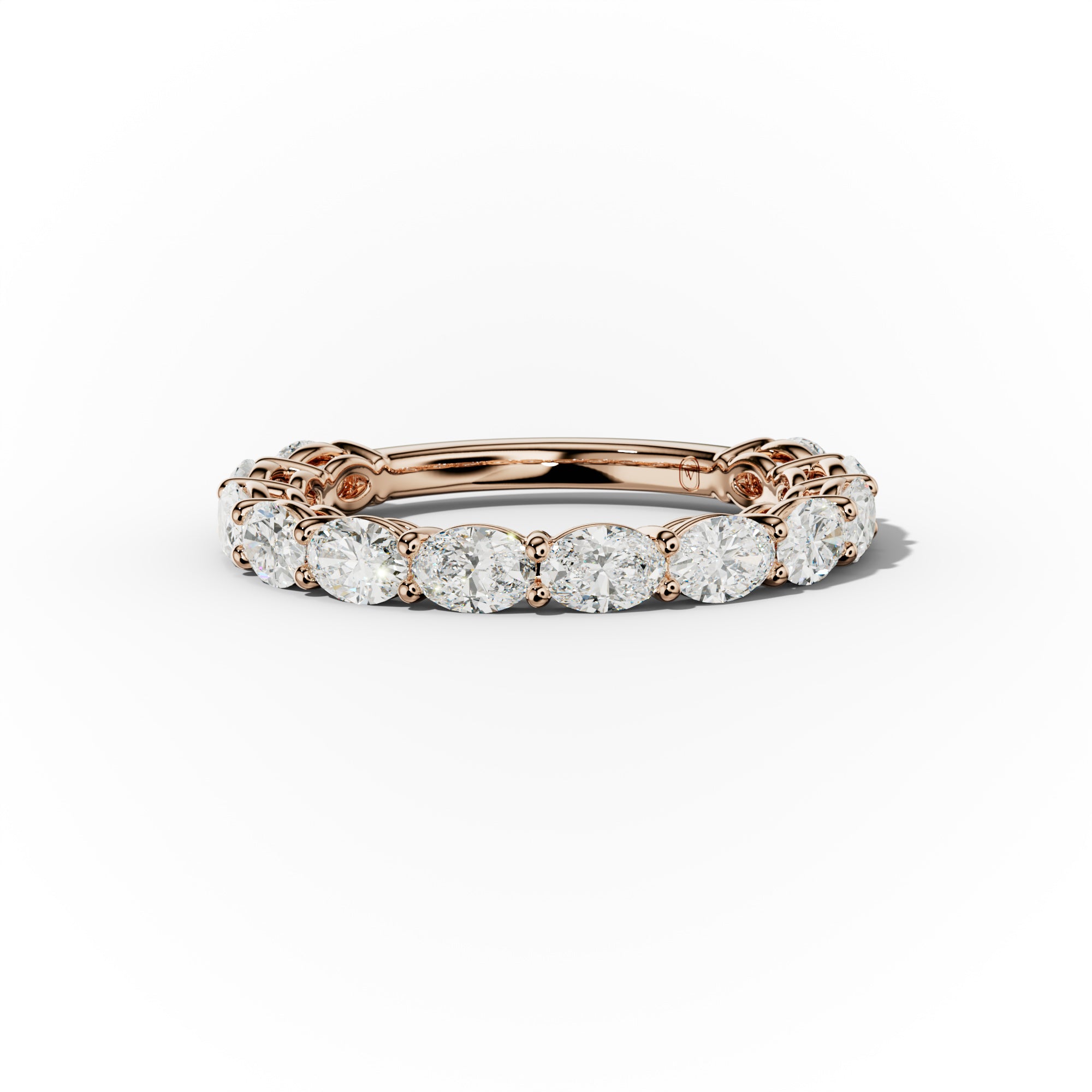 2.0 Carat East West Oval Cut Diamond Anniversary Band