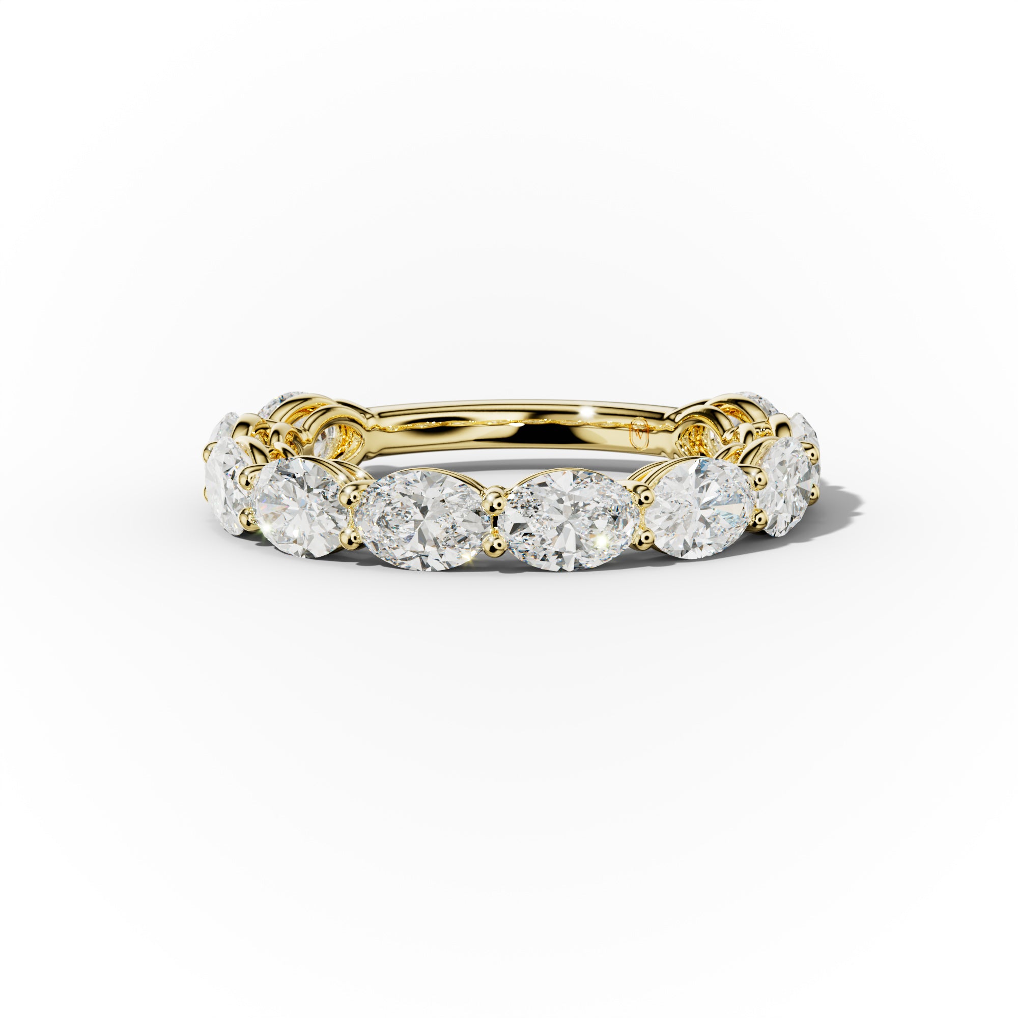 3.0 Carat East West Oval Cut Diamond Anniversary Band