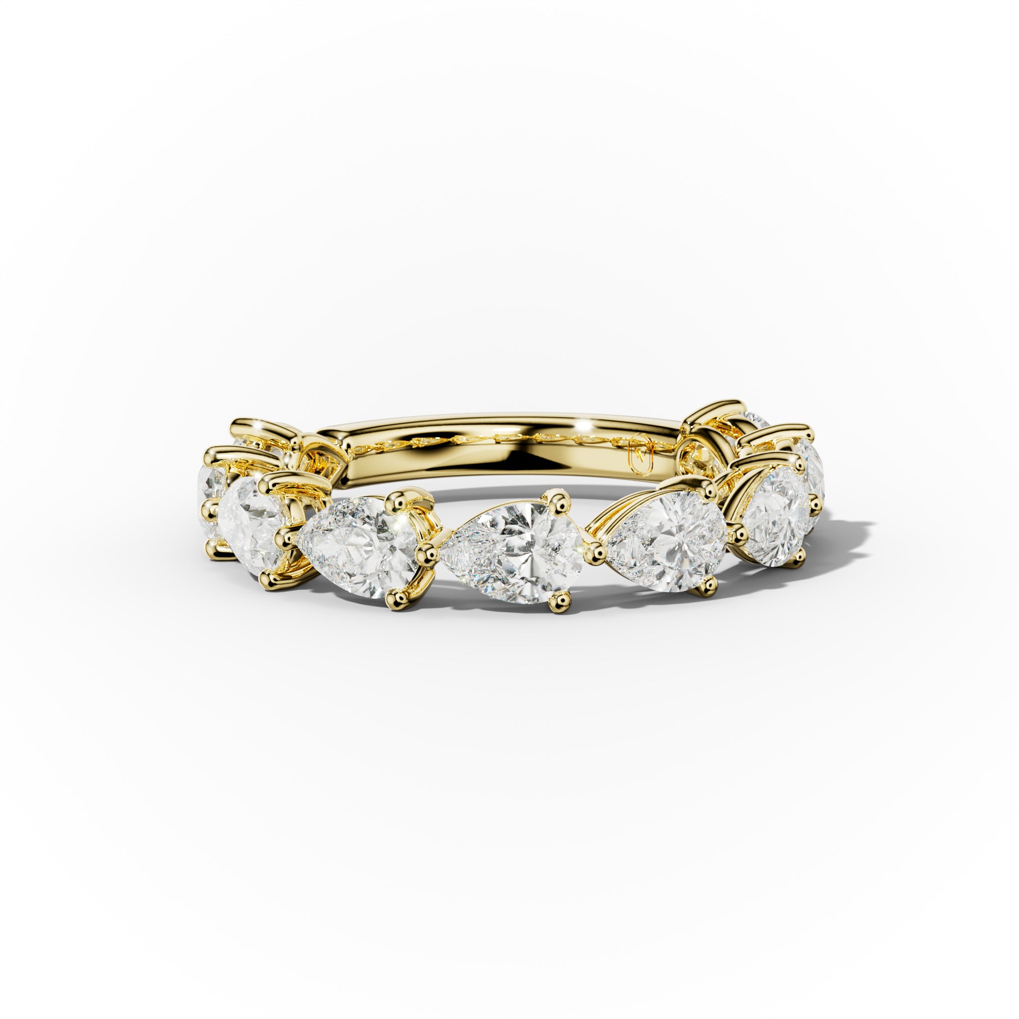 2.0 Carat East West Pear Cut Diamond Anniversary Band