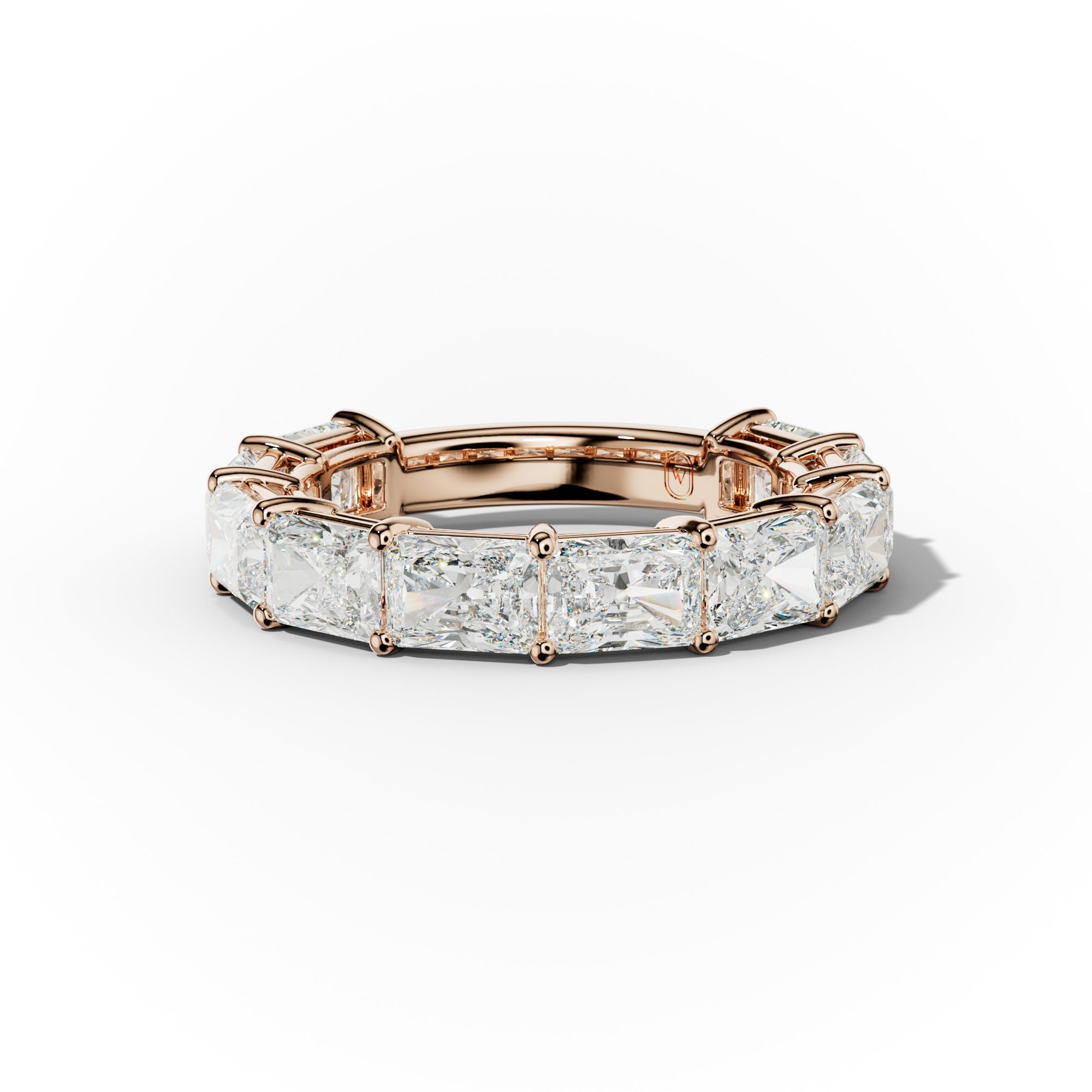 5.0 Carat East West Radiant Cut Diamond Anniversary Band