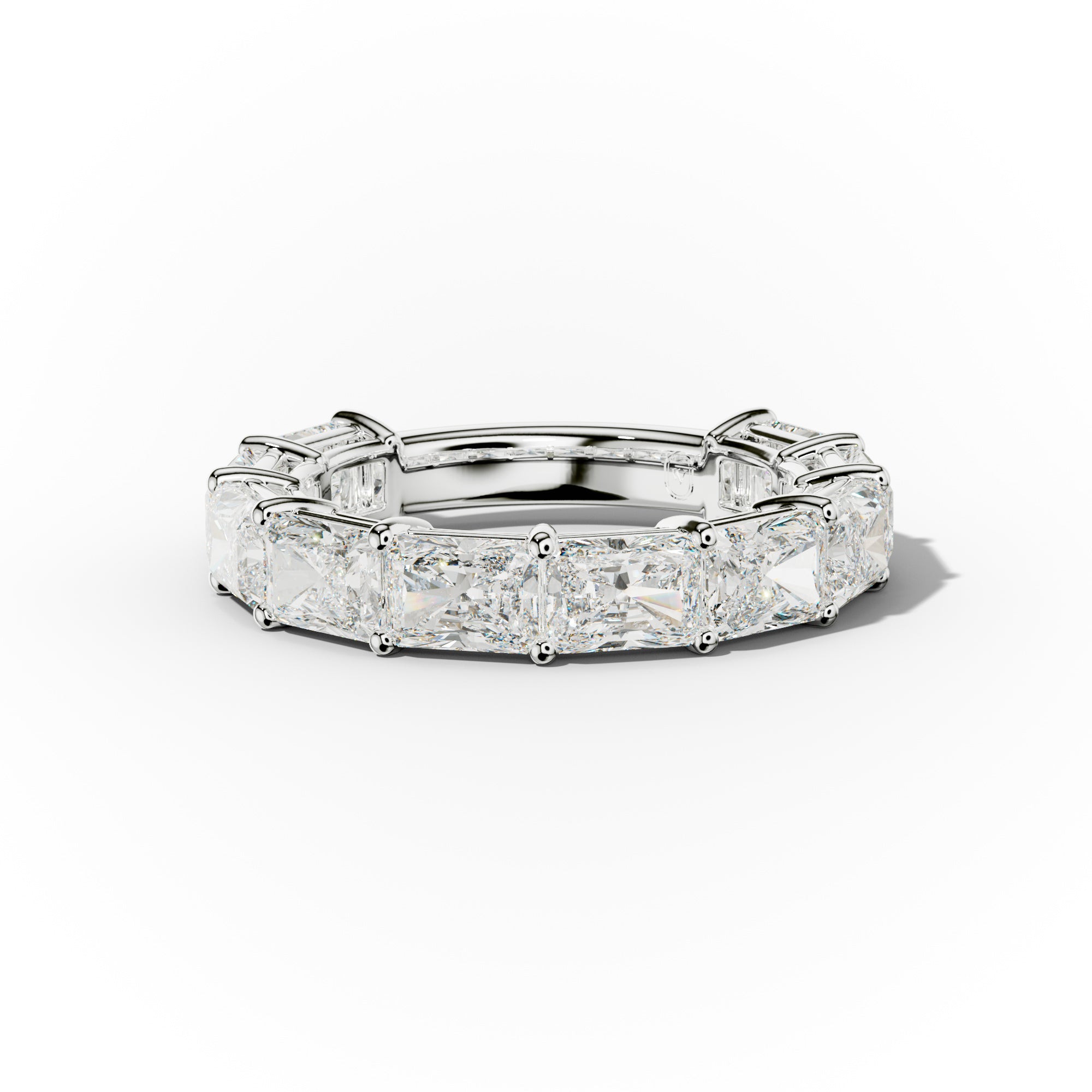 5.0 Carat East West Radiant Cut Diamond Anniversary Band