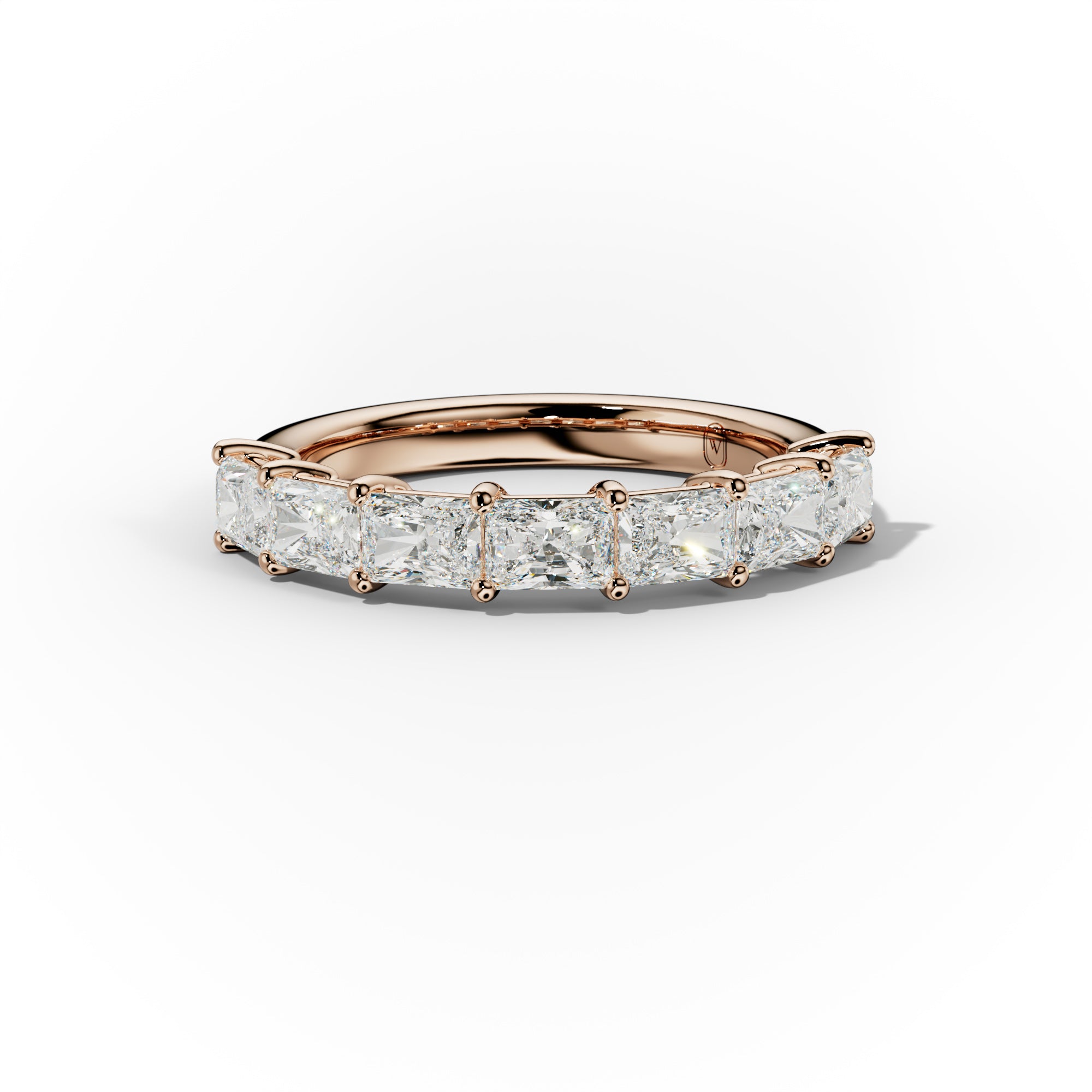 2.0 Carat East West Radiant Cut Diamond Anniversary Band