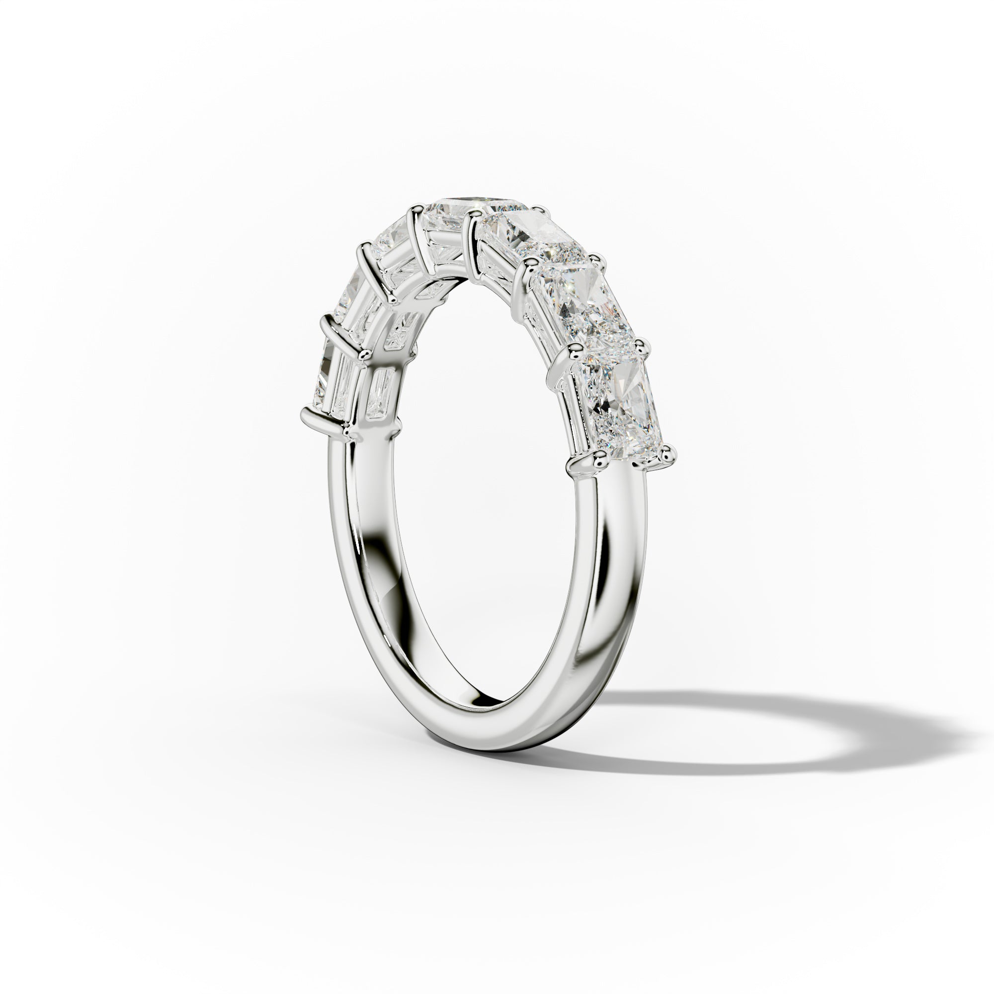 2.0 Carat East West Radiant Cut Diamond Anniversary Band