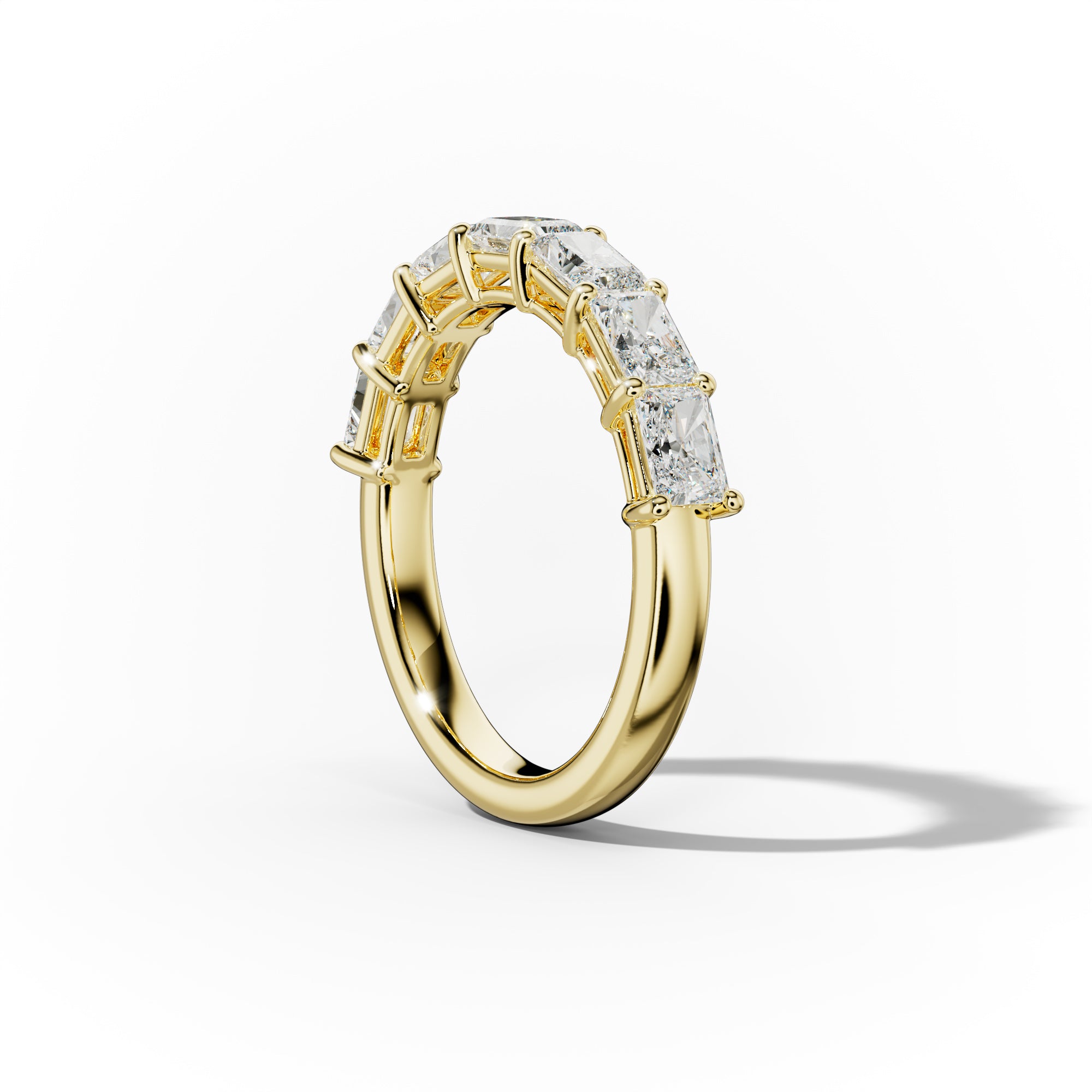 2.0 Carat East West Radiant Cut Diamond Anniversary Band