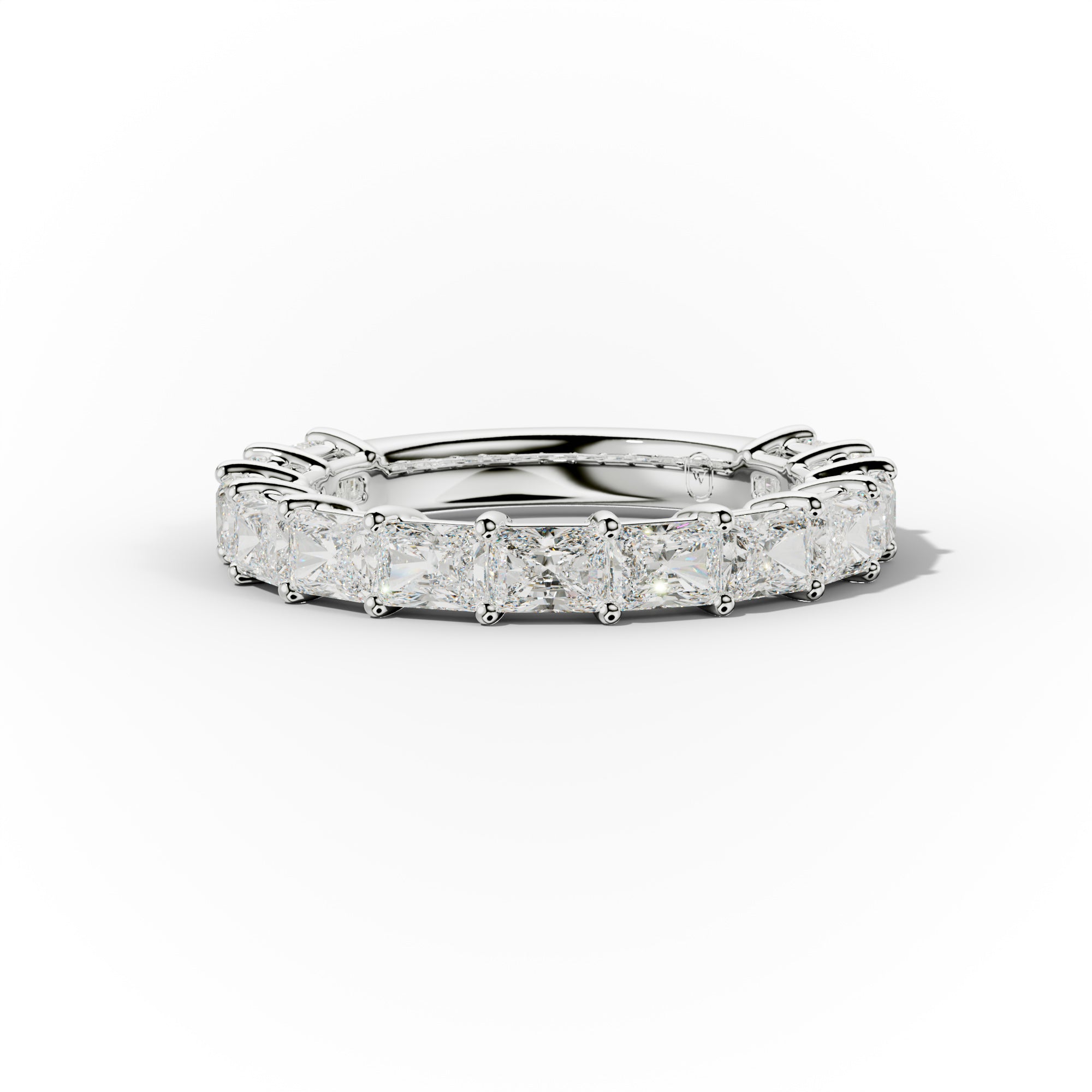 3.0 Carat East West Radiant Cut Diamond Anniversary Band
