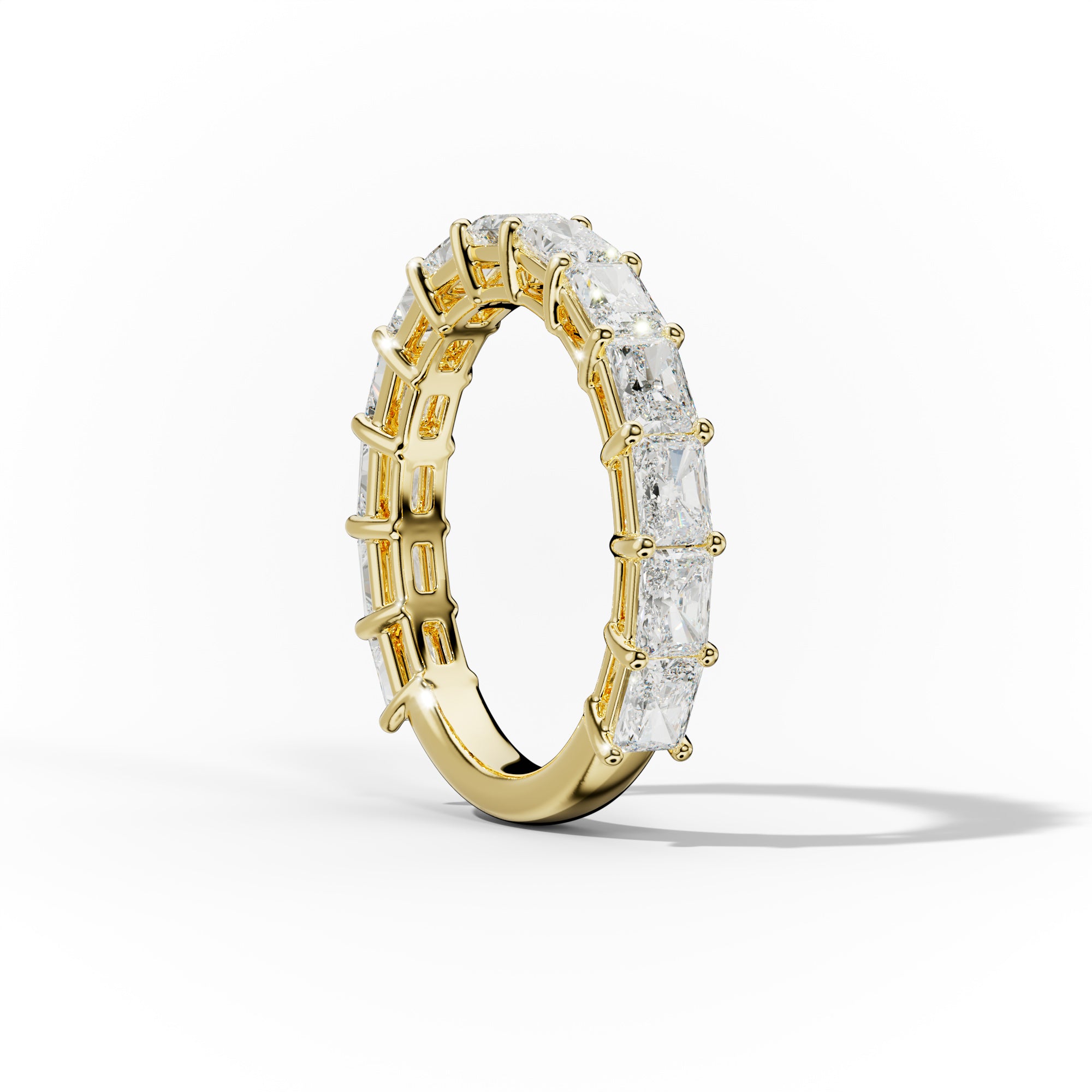 3.0 Carat East West Radiant Cut Diamond Anniversary Band