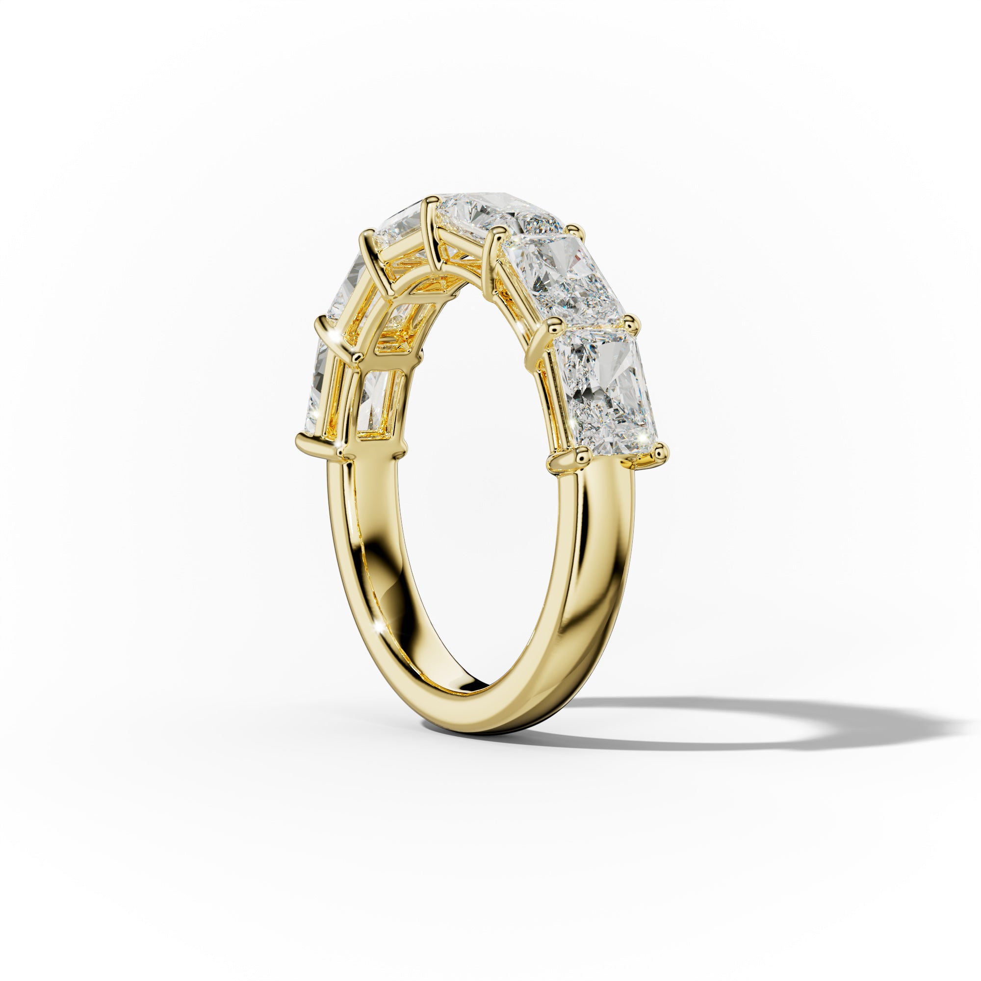 3.0 Carat East West Radiant Cut Diamond Anniversary Band