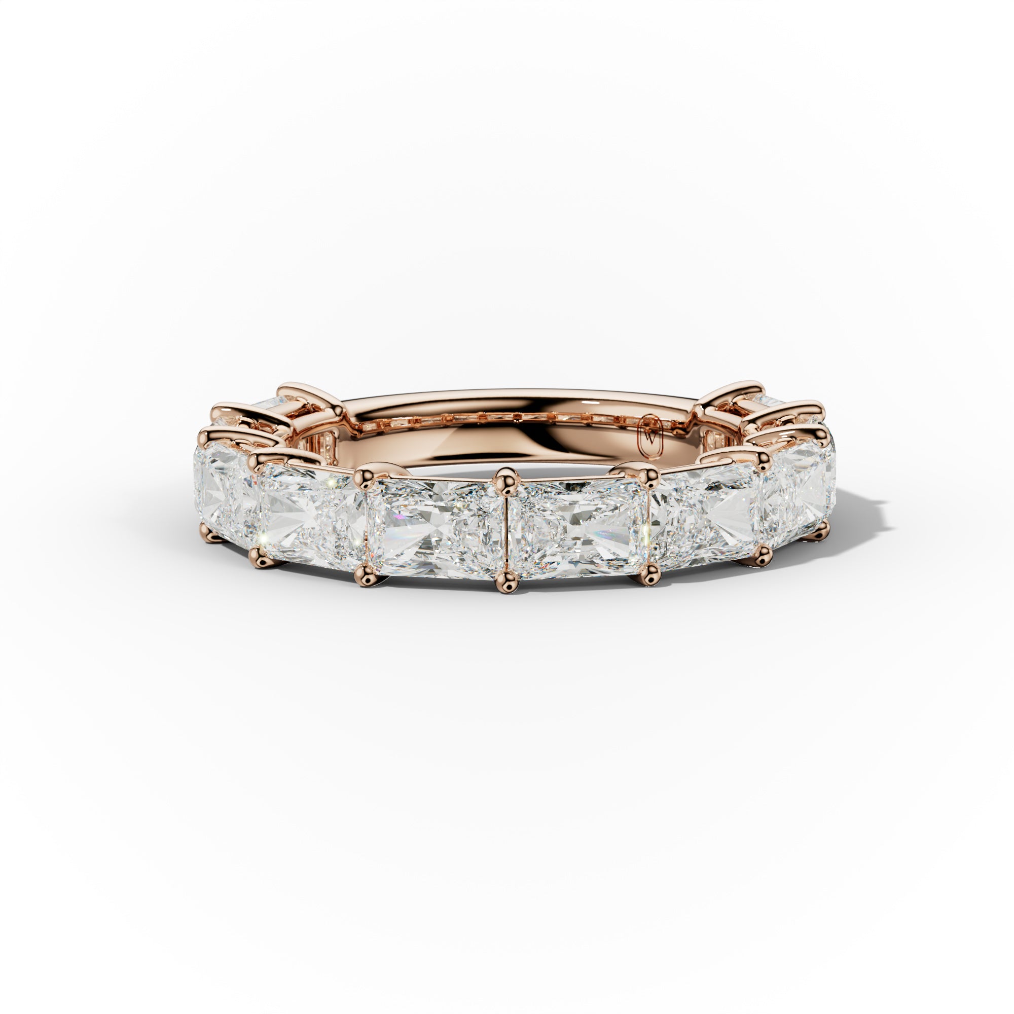 4.0 Carat East West Radiant Cut Diamond Anniversary Band