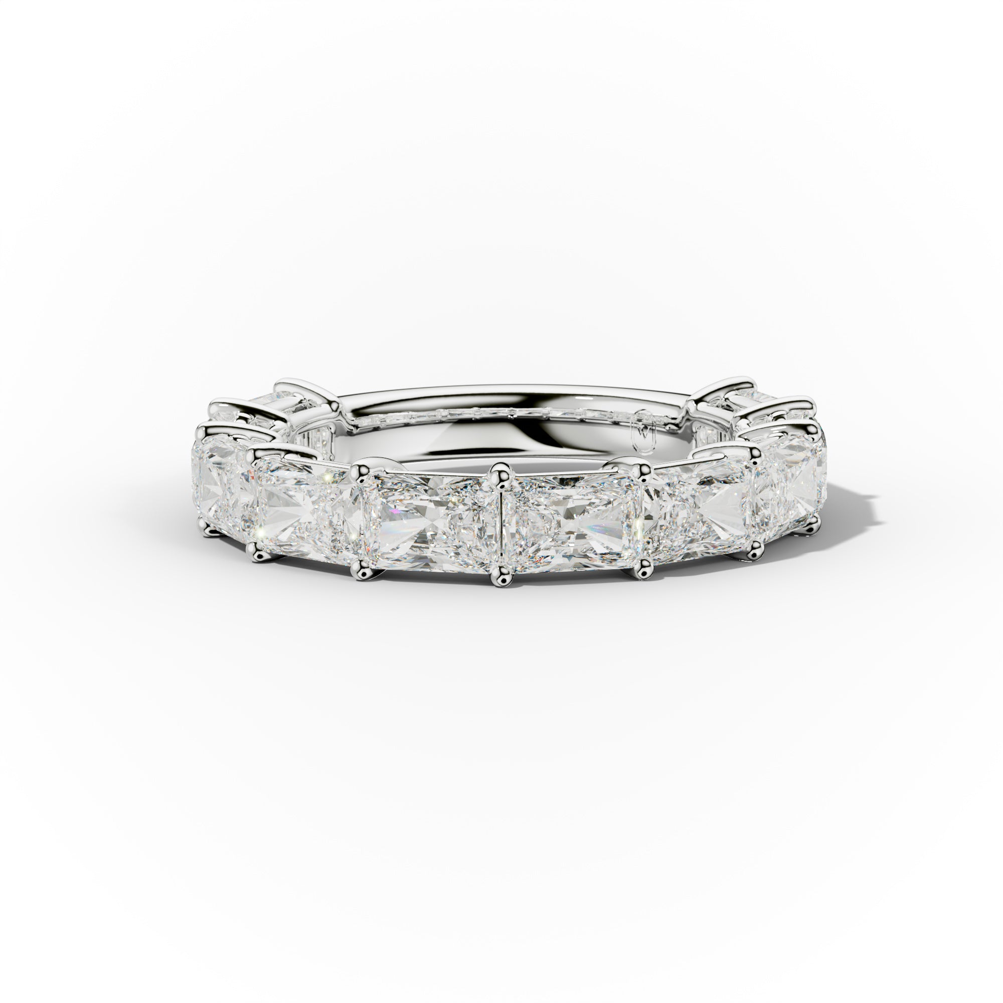 4.0 Carat East West Radiant Cut Diamond Anniversary Band