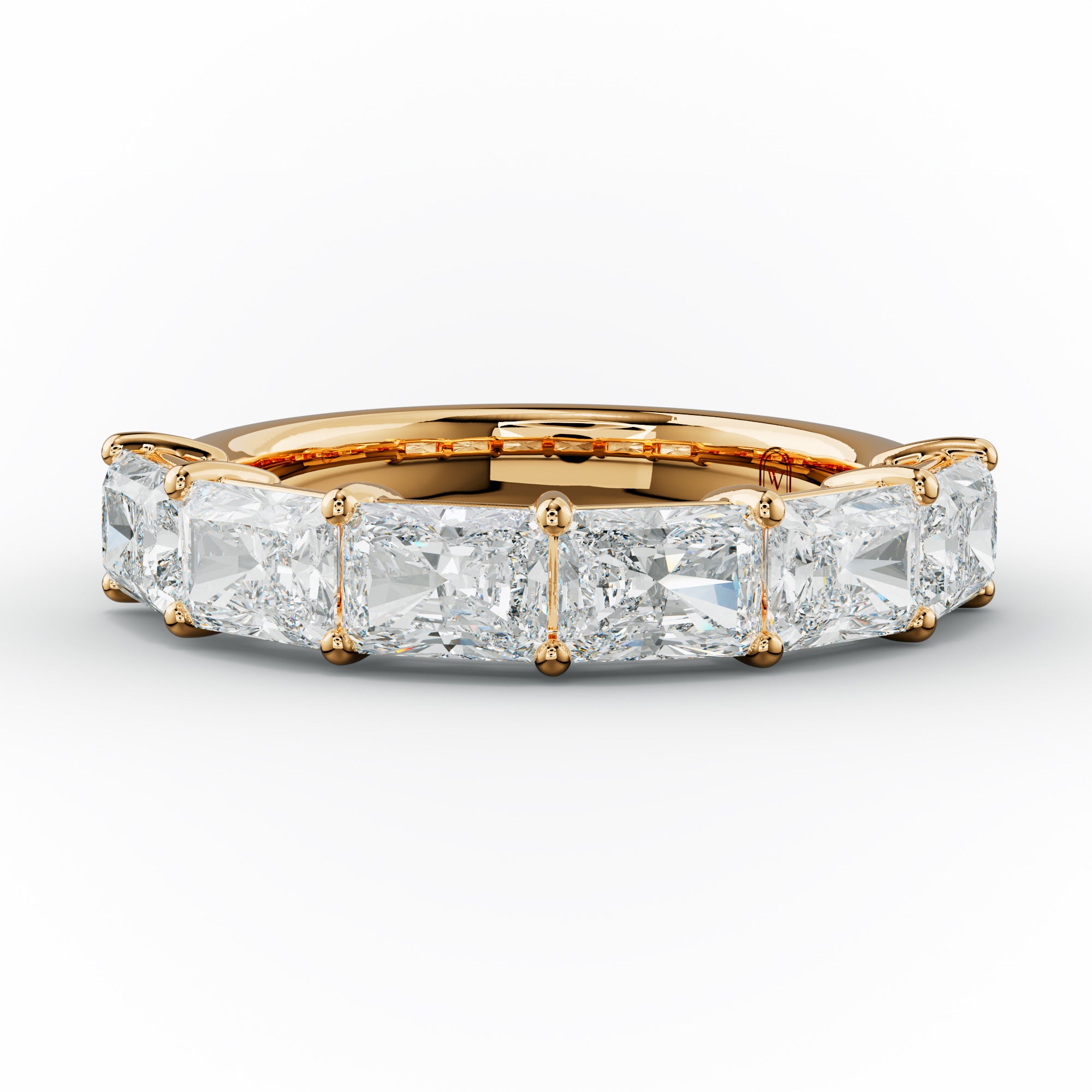 3.0 Carat East West Radiant Cut Diamond Anniversary Band