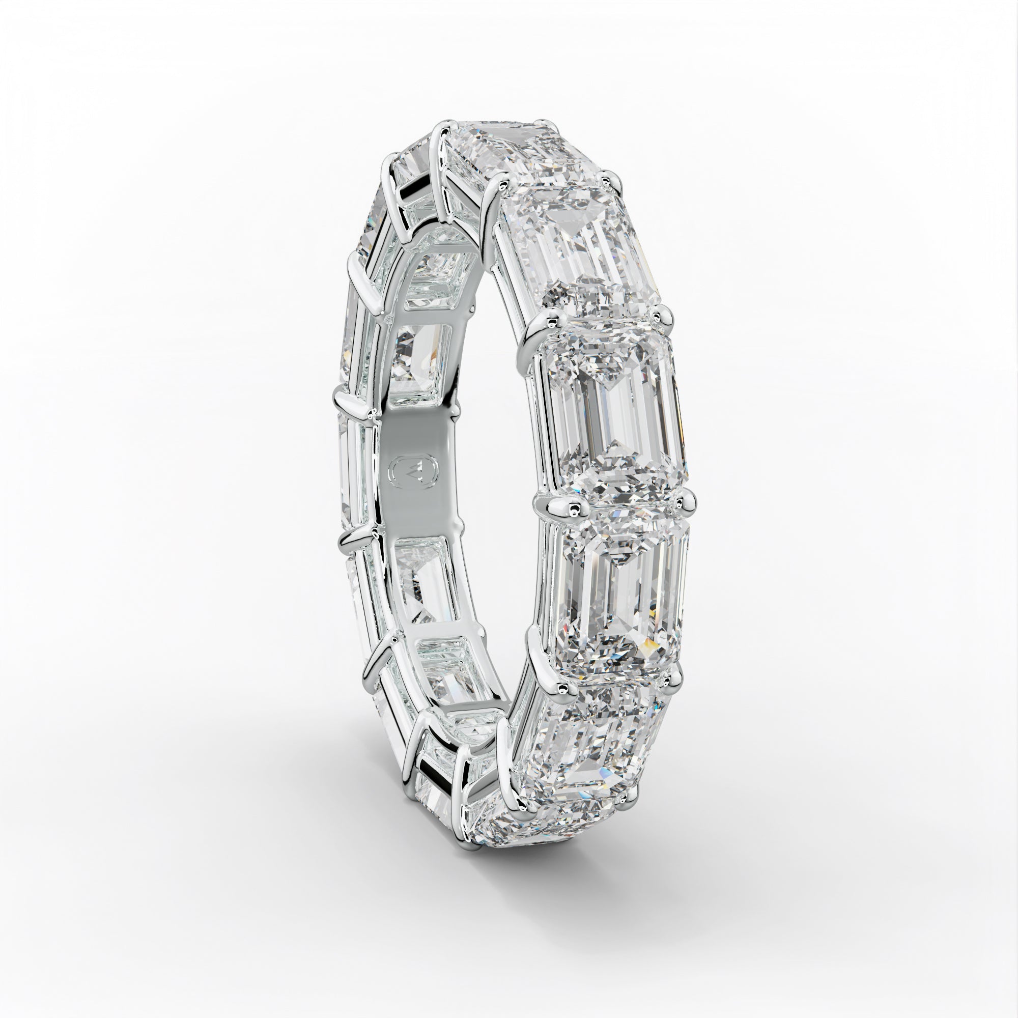 6.0 Carat East West Emerald Cut Diamond Eternity Band