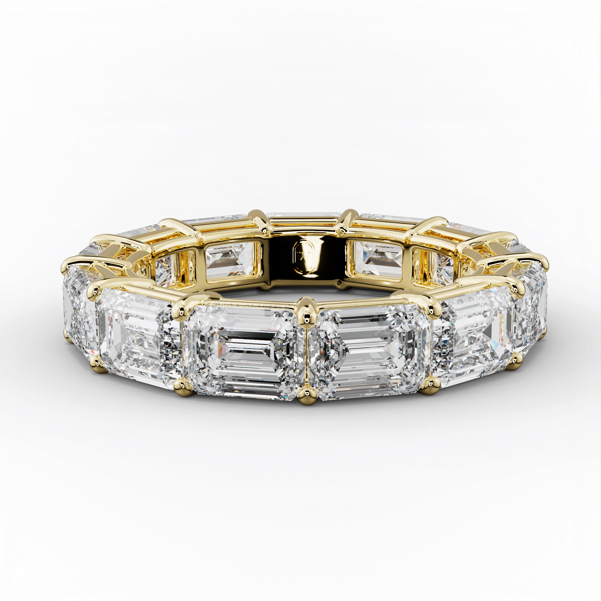 6.0 Carat East West Emerald Cut Diamond Eternity Band