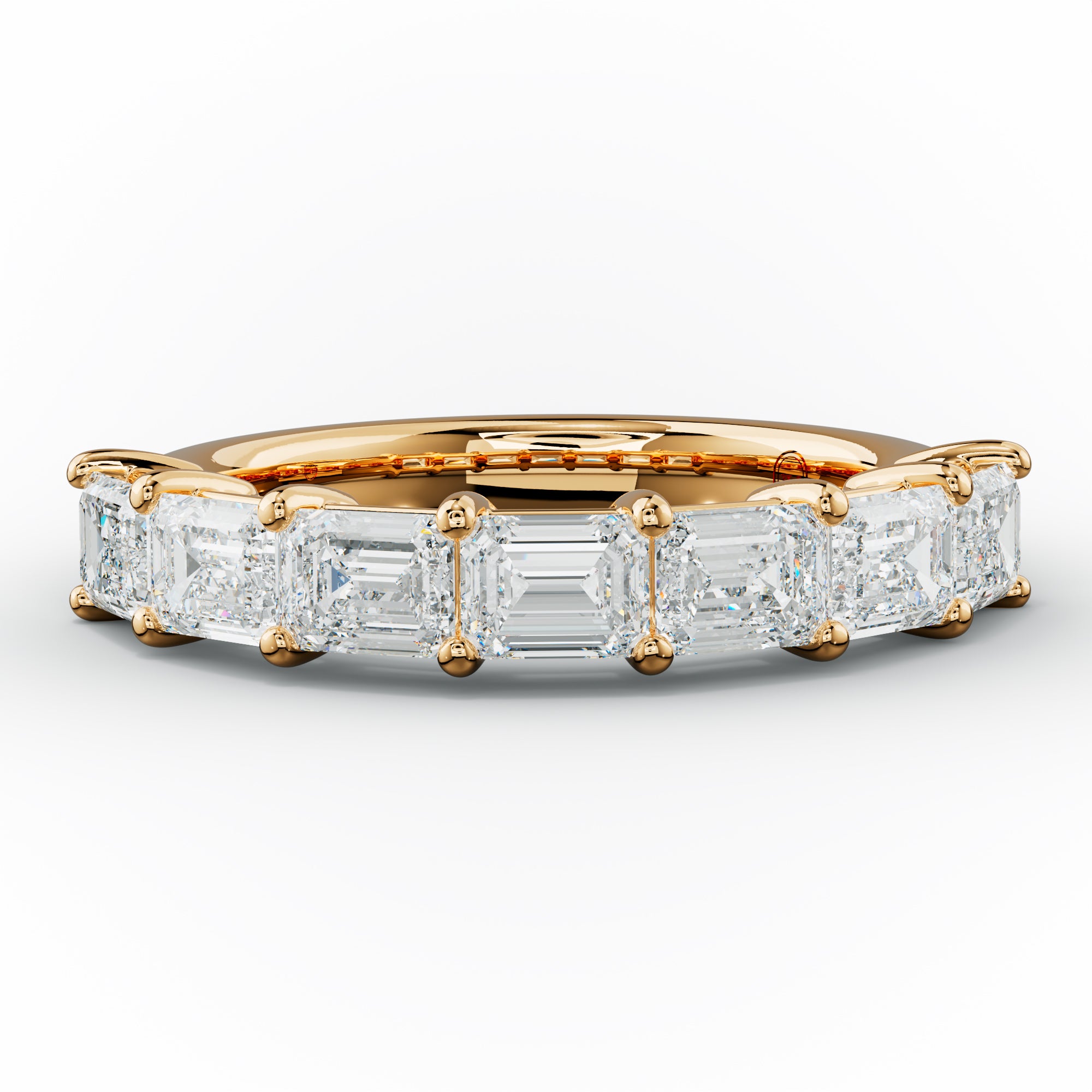 2  Carat East West Emerald Cut Diamond Anniversary Band