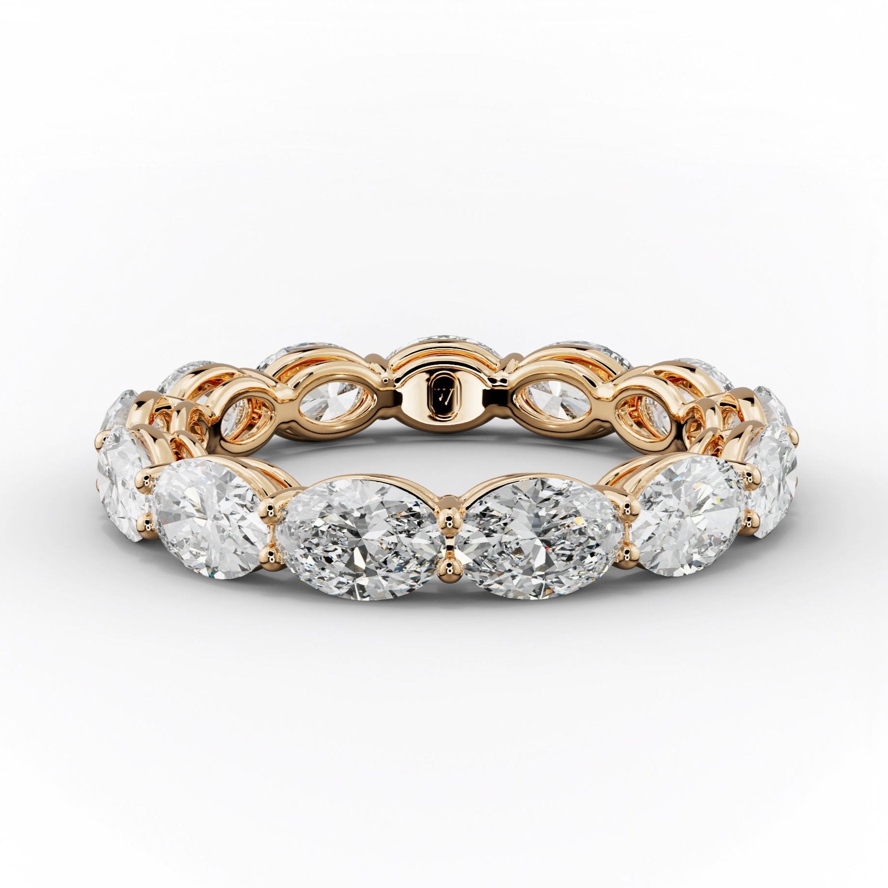 3.0 Carat East West Oval Cut Diamond Eternity Band