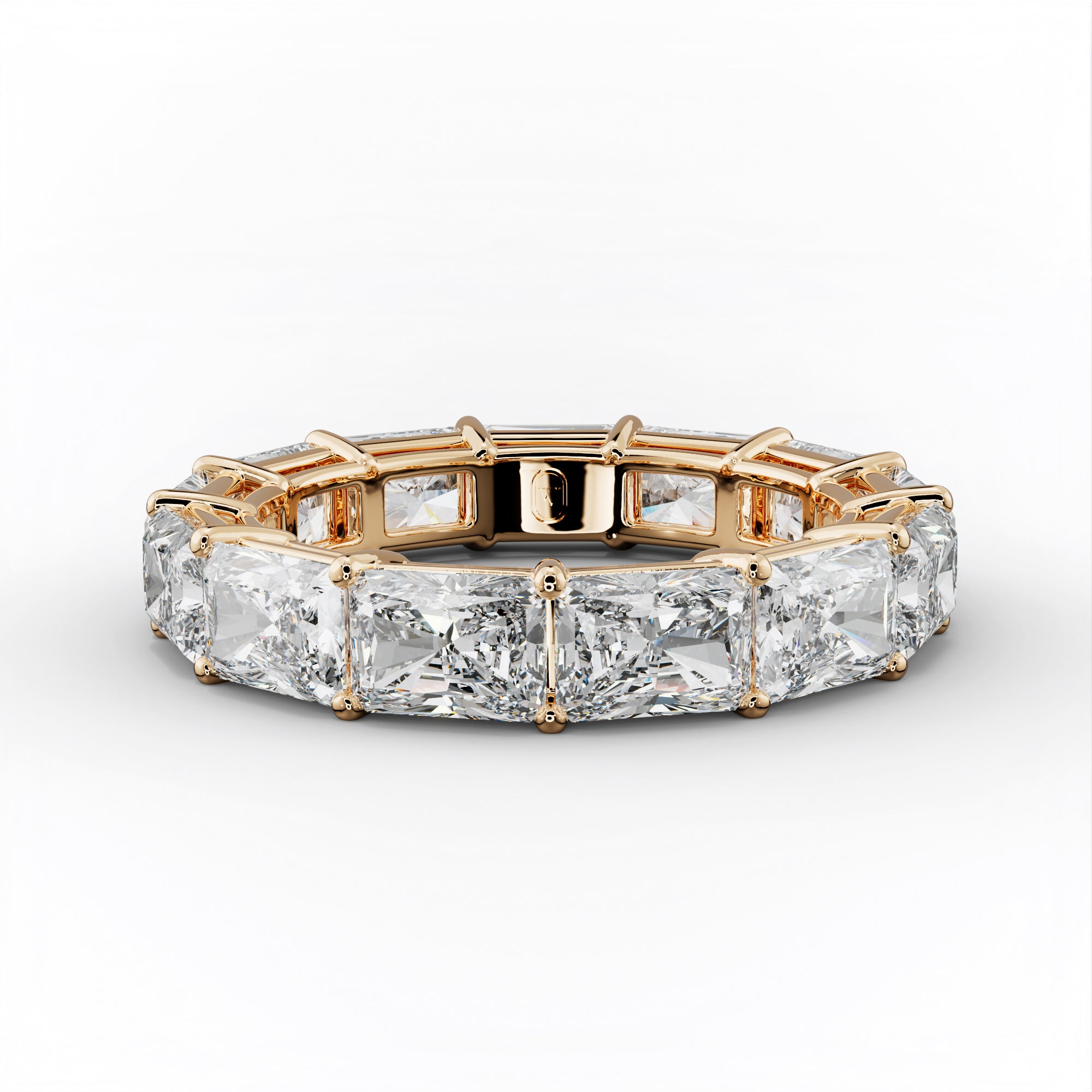 7.0 Carat East West Radiant Cut Diamond Eternity Band