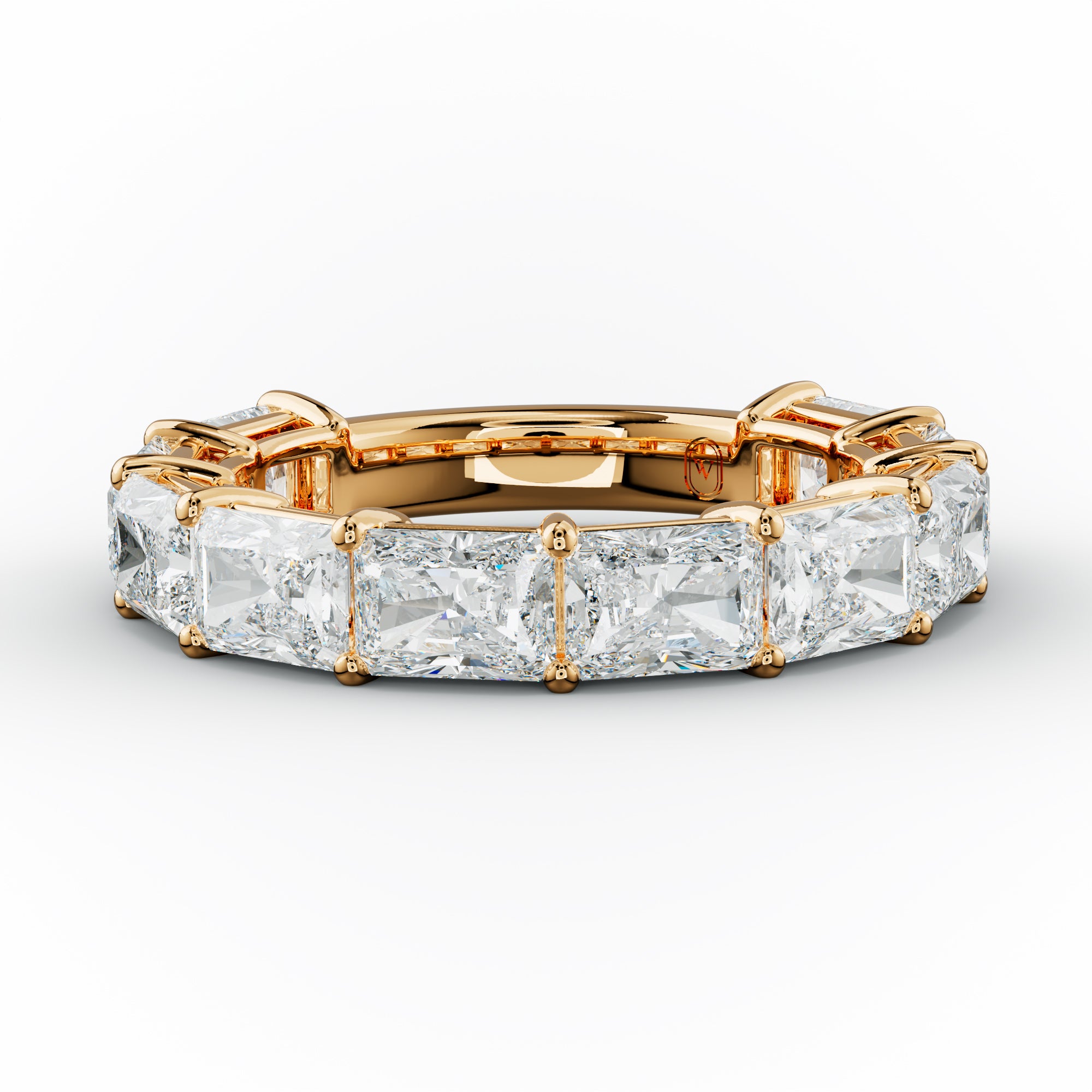 5.0 Carat East West Radiant Cut Diamond Anniversary Band