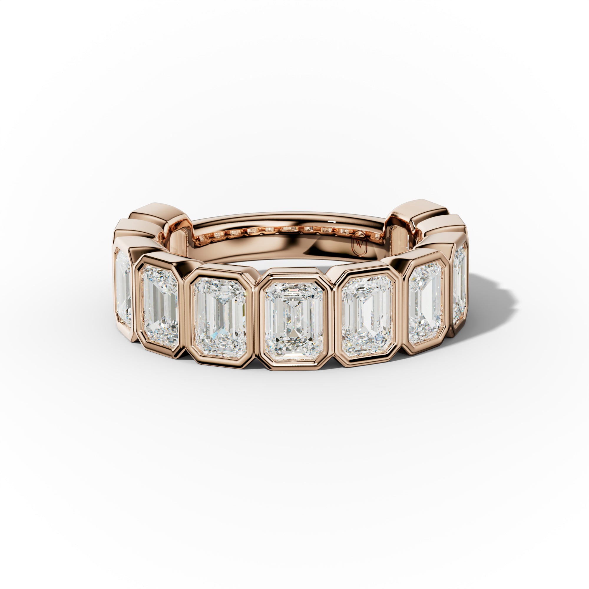 4.0 Carat Bezel Set Emerald Cut Diamond