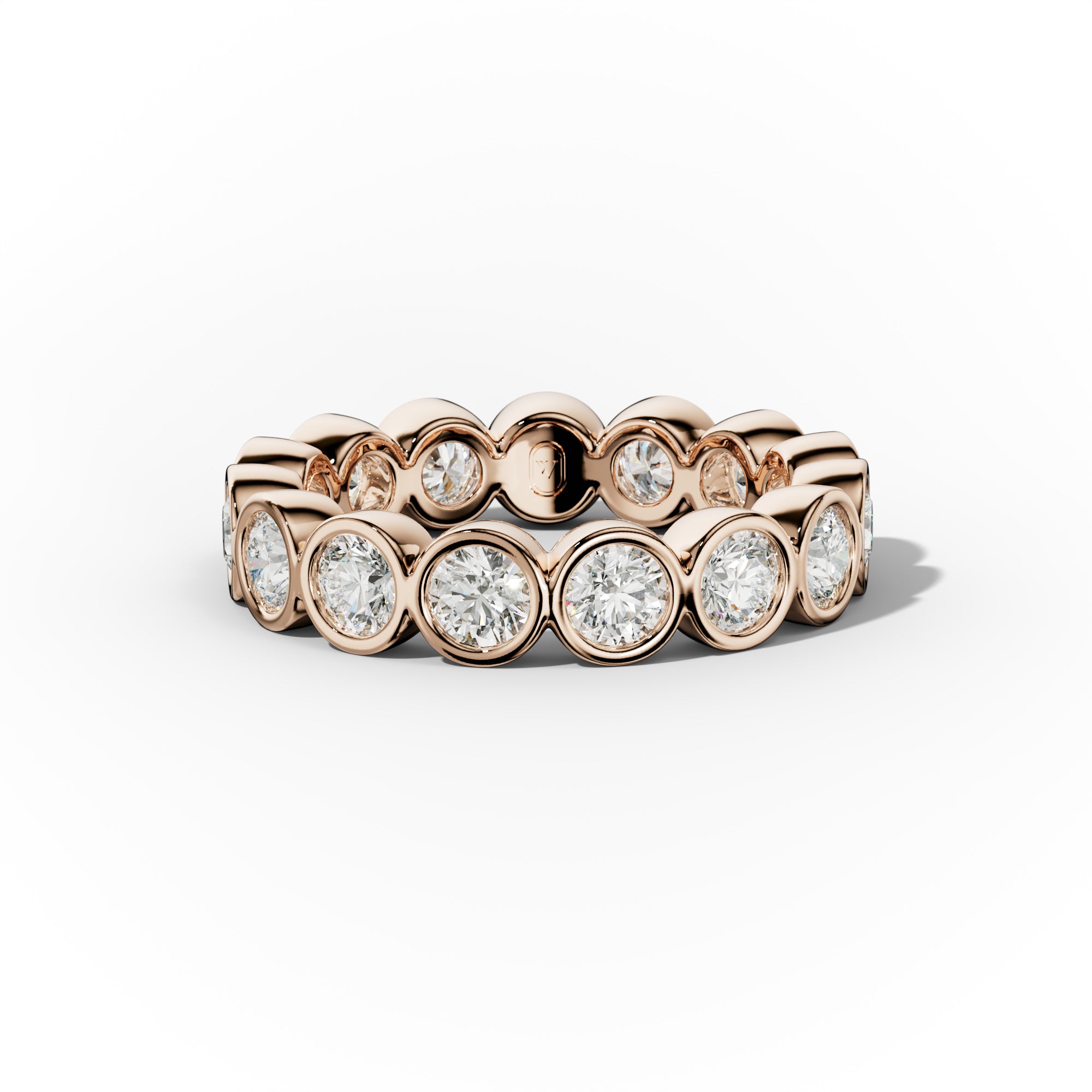 2.0 Carat Bezel Set Round Diamond Eternity Band