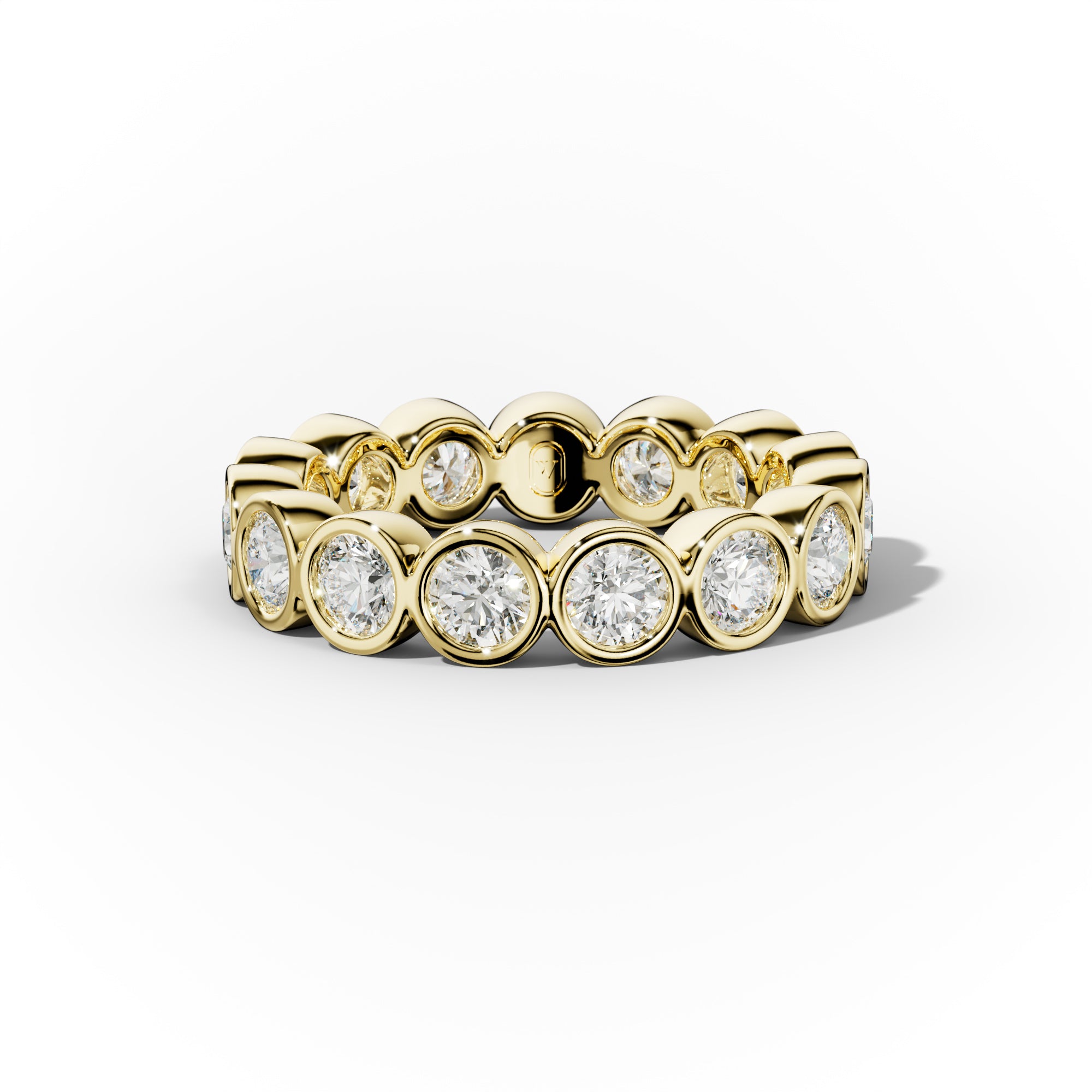 2.0 Carat Bezel Set Round Diamond Eternity Band