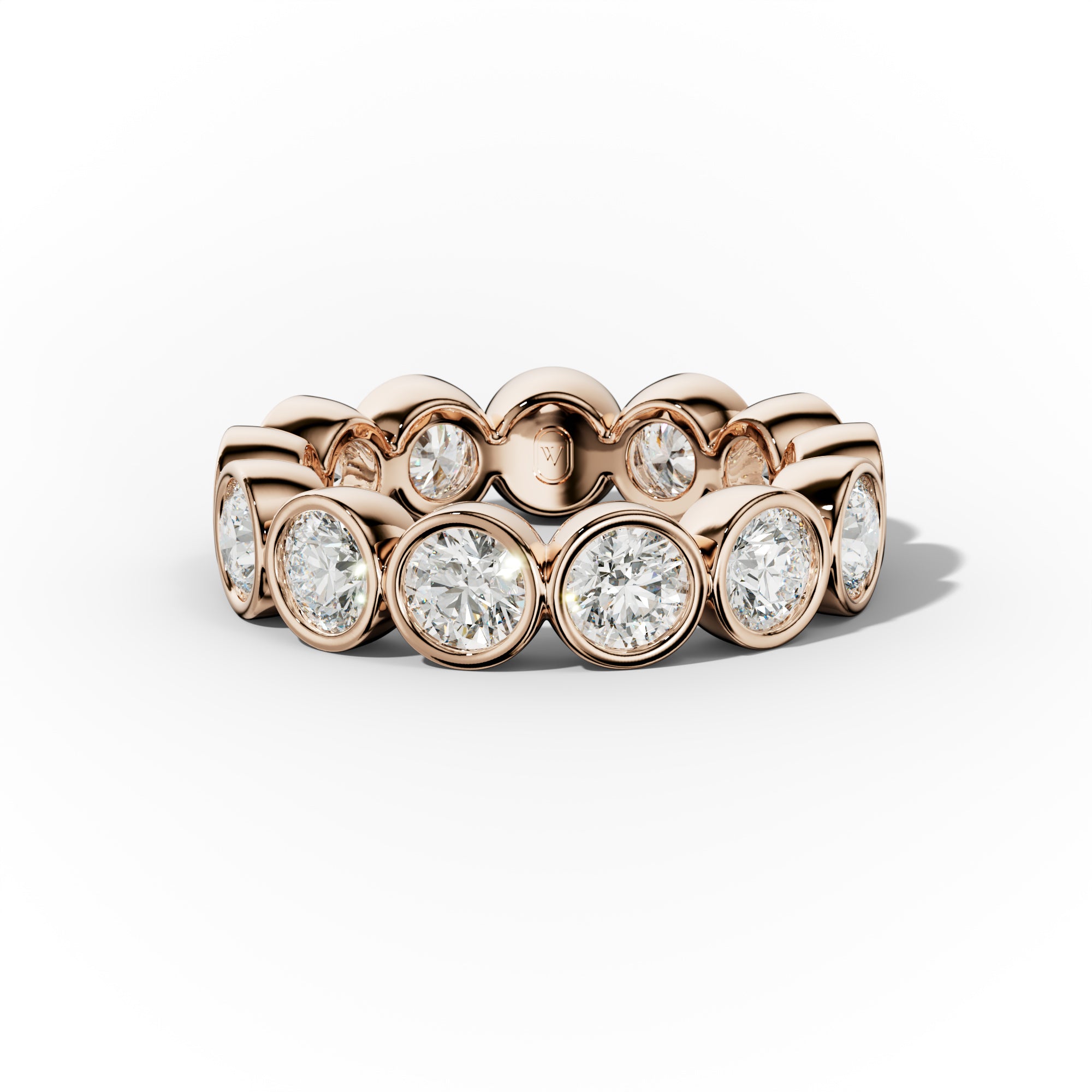 3.0 Carat Bezel Set Round Diamond Eternity Band