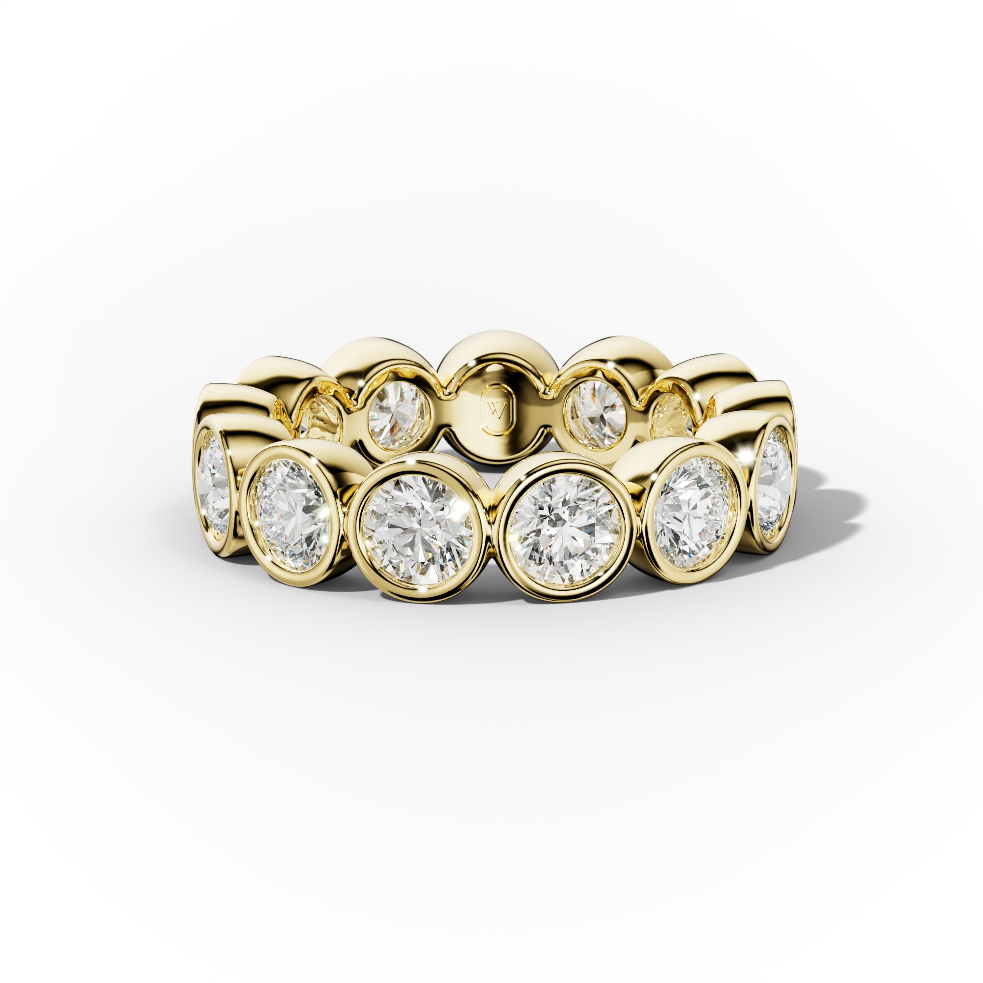 3.0 Carat Bezel Set Round Diamond Eternity Band