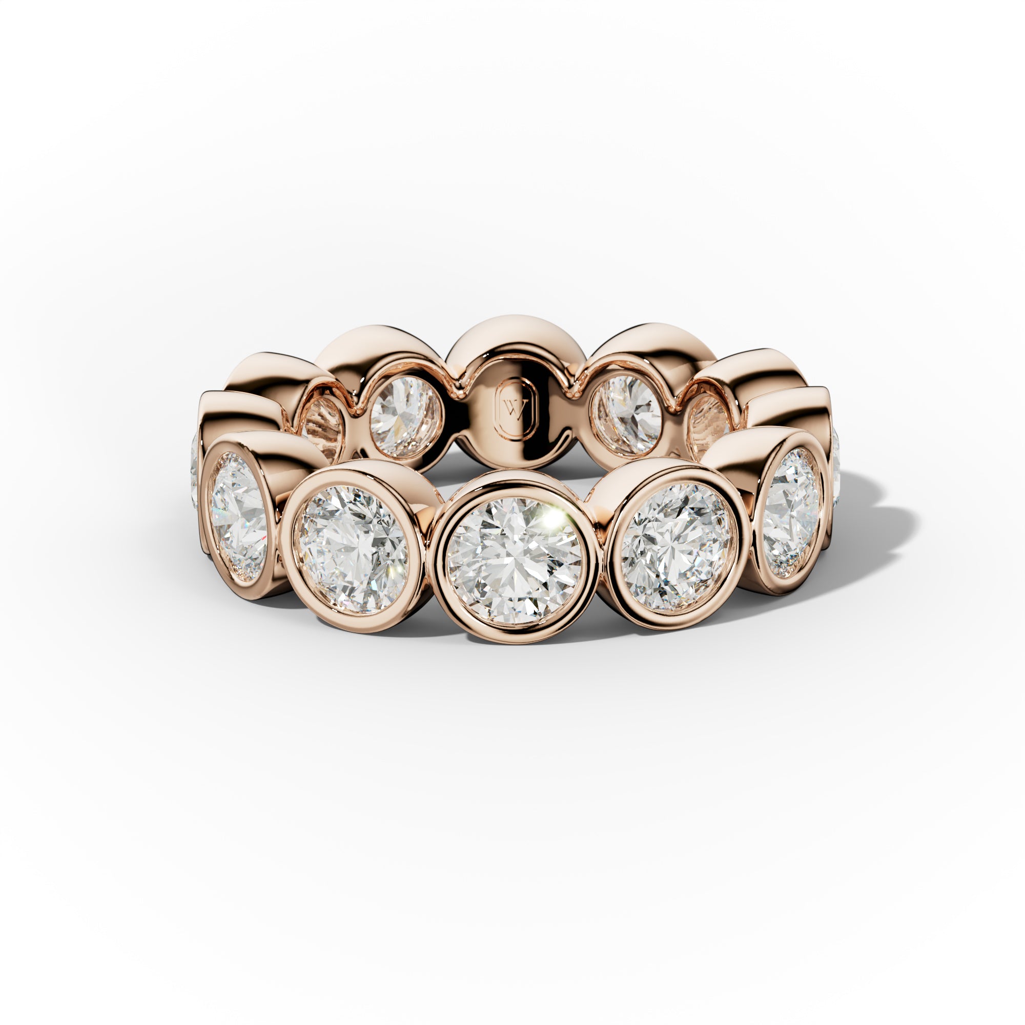 6.0 Carat Bezel Set Round Diamond Eternity Band