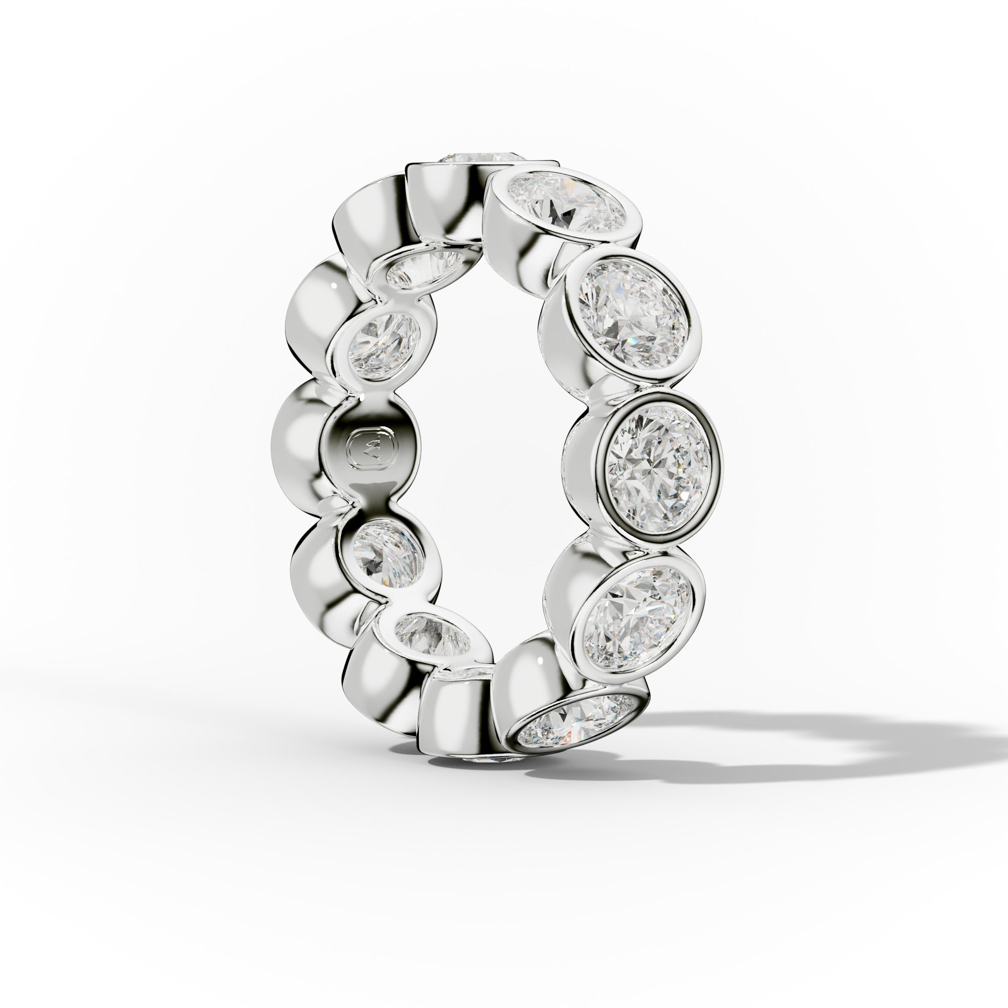 6.0 Carat Bezel Set Round Diamond Eternity Band