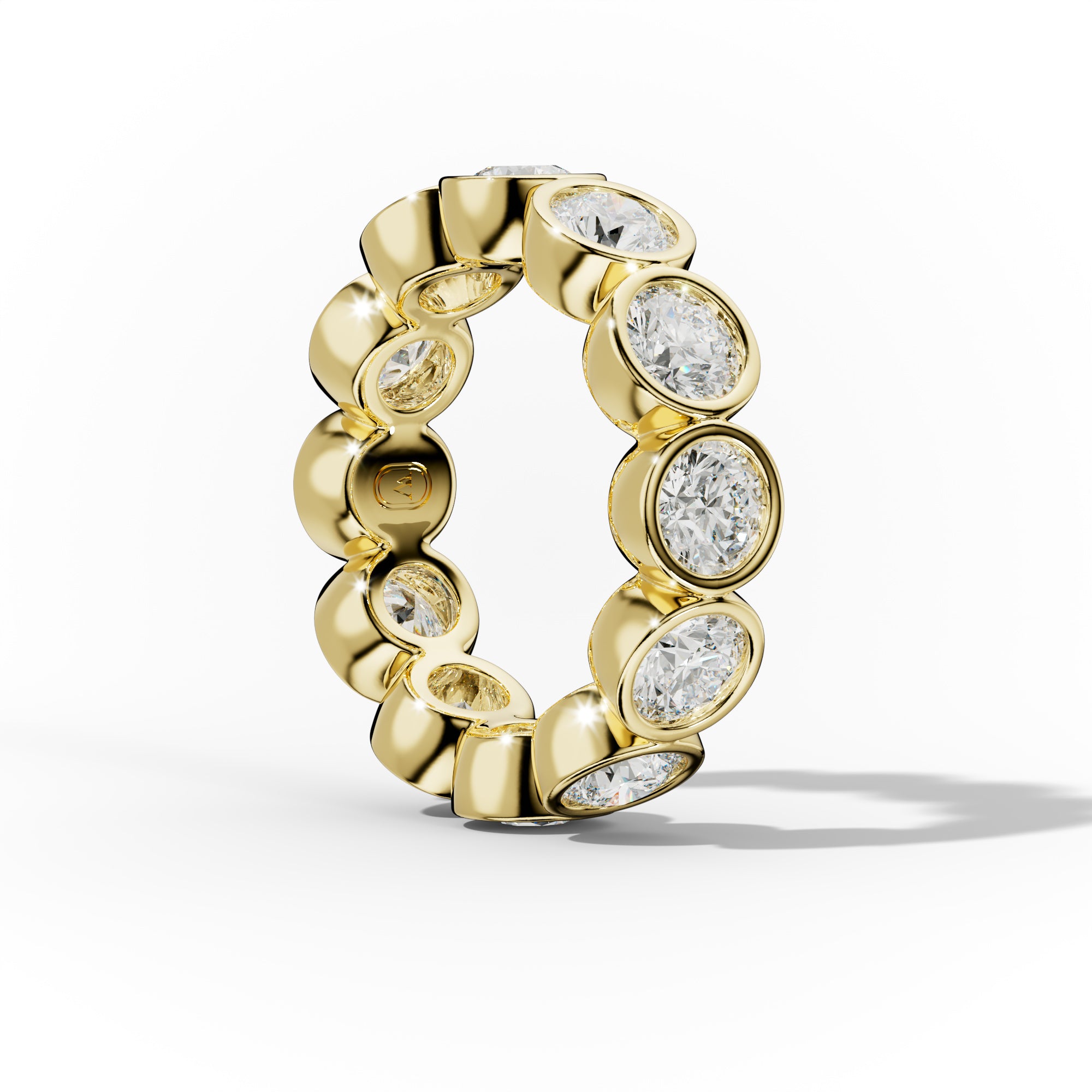 4.0 Carat Bezel Set Round Diamond Eternity Band