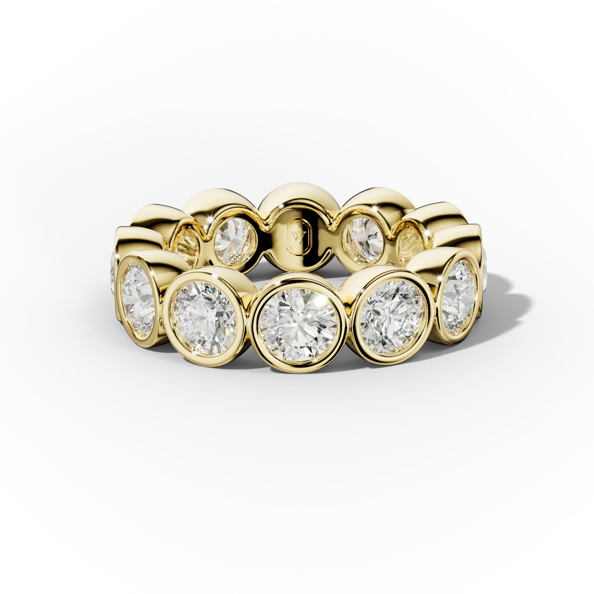 4.0 Carat Bezel Set Round Diamond Eternity Band