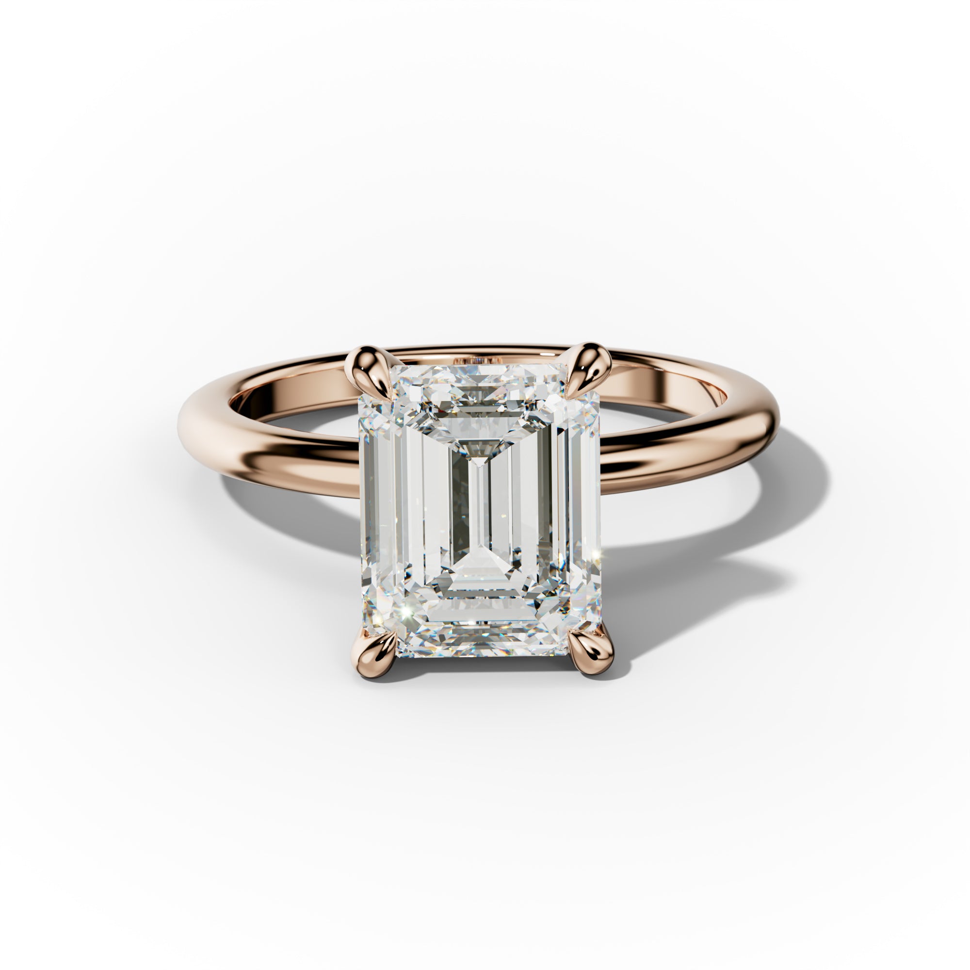 Lily Emerald Cut Engagement Ring