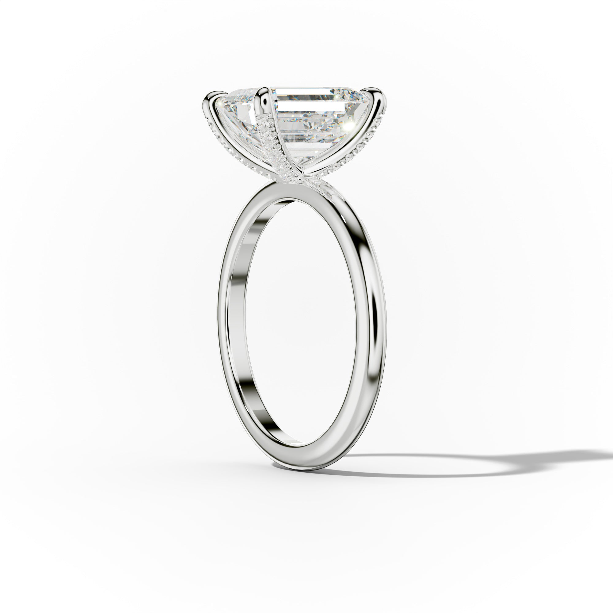 Lily Emerald Cut Engagement Ring