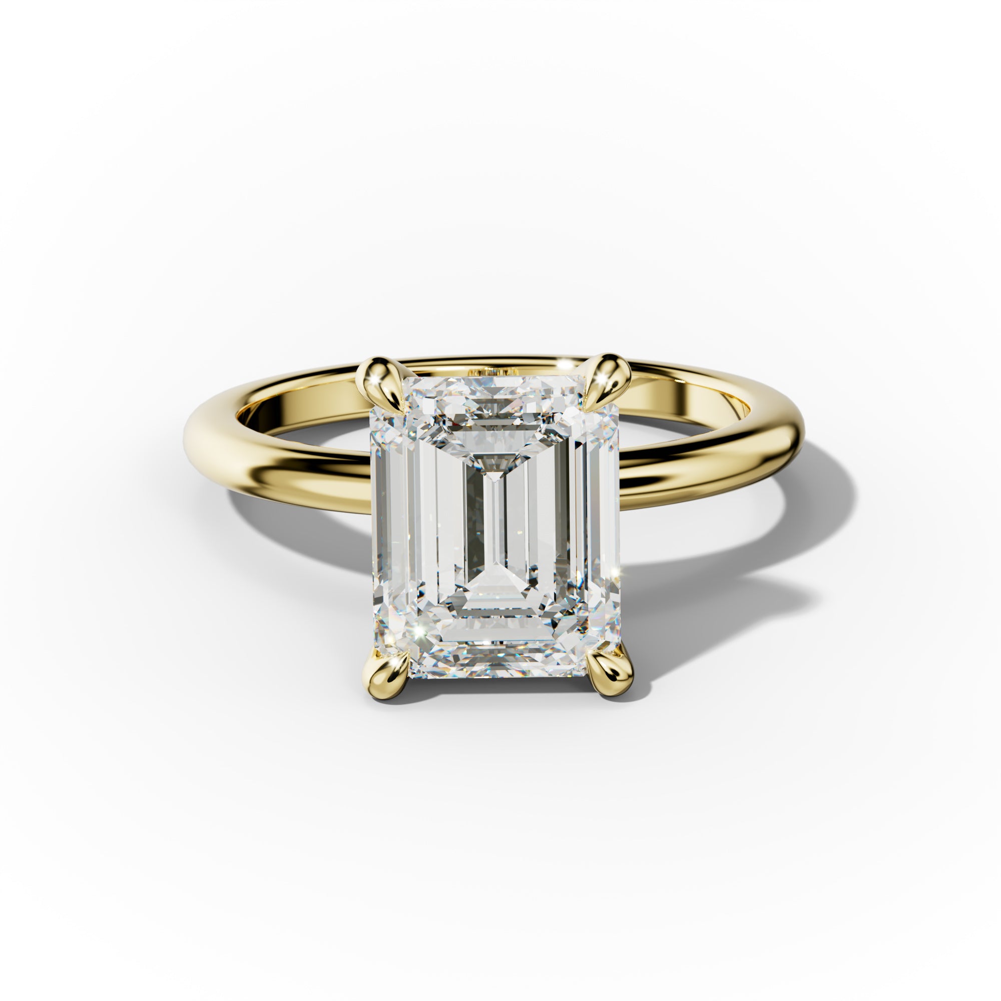 Lily Emerald Cut Engagement Ring