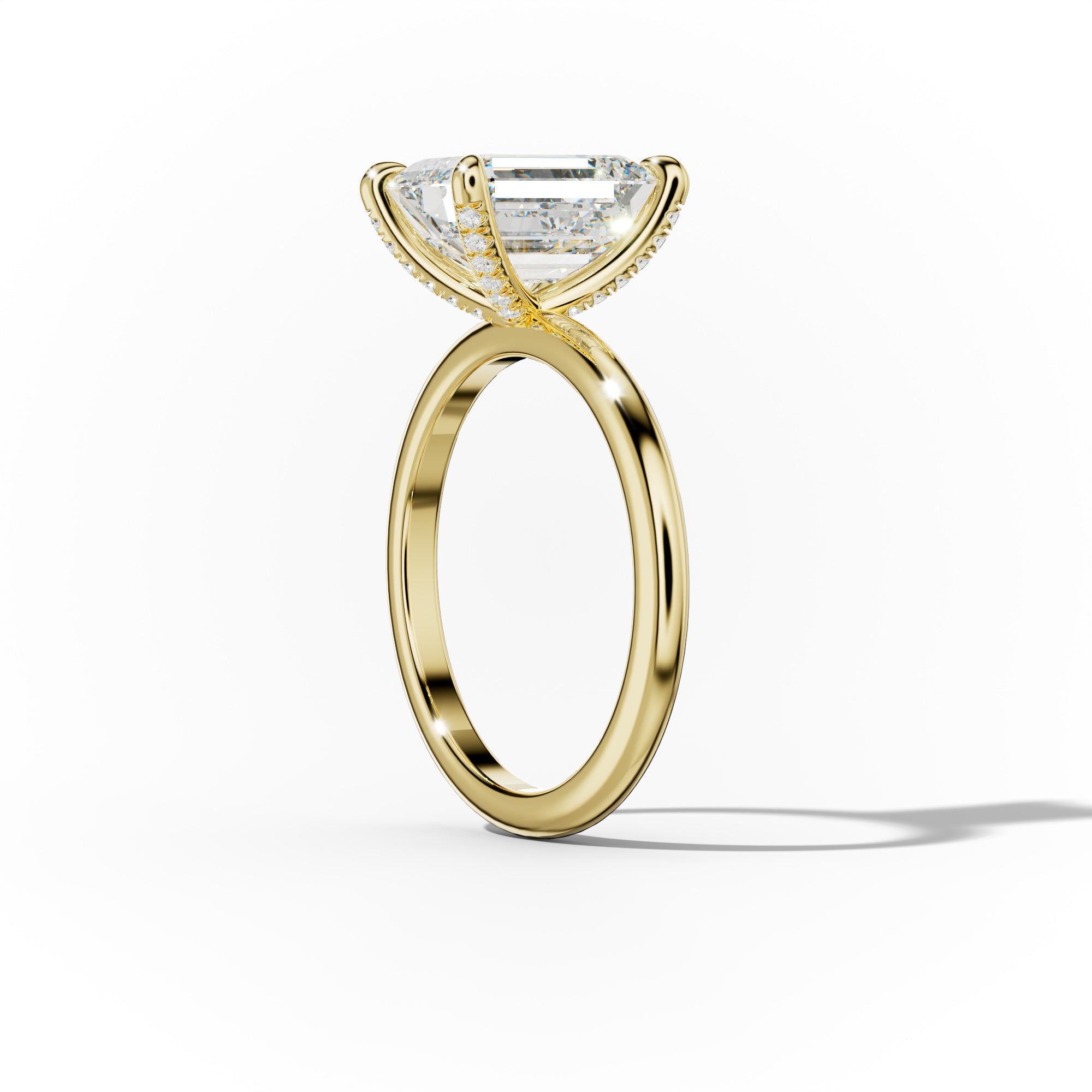 Lily Emerald Cut Engagement Ring