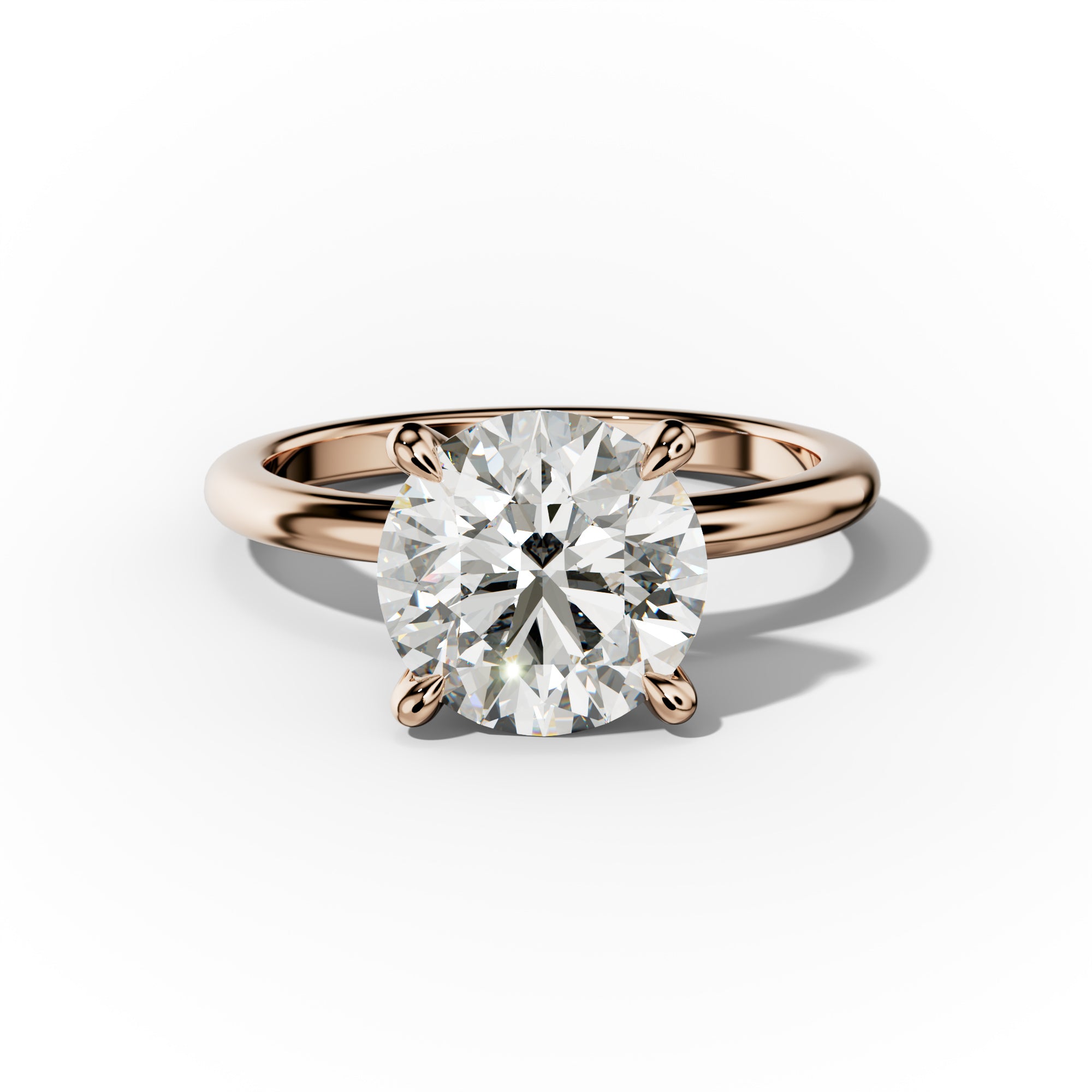 Lily Round Cut Engagement Ring