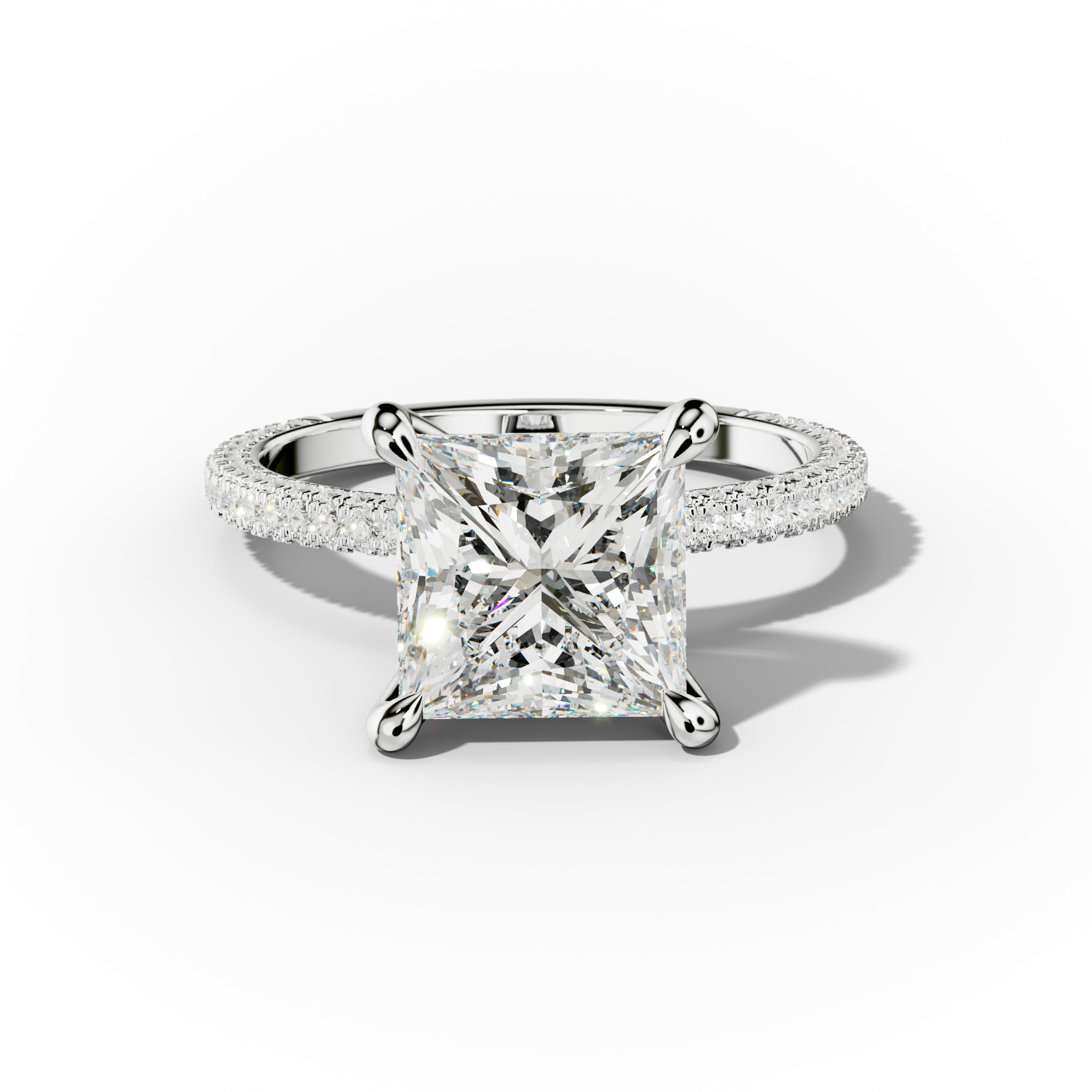 Brooklyn Princess Cut Engagement Ring
