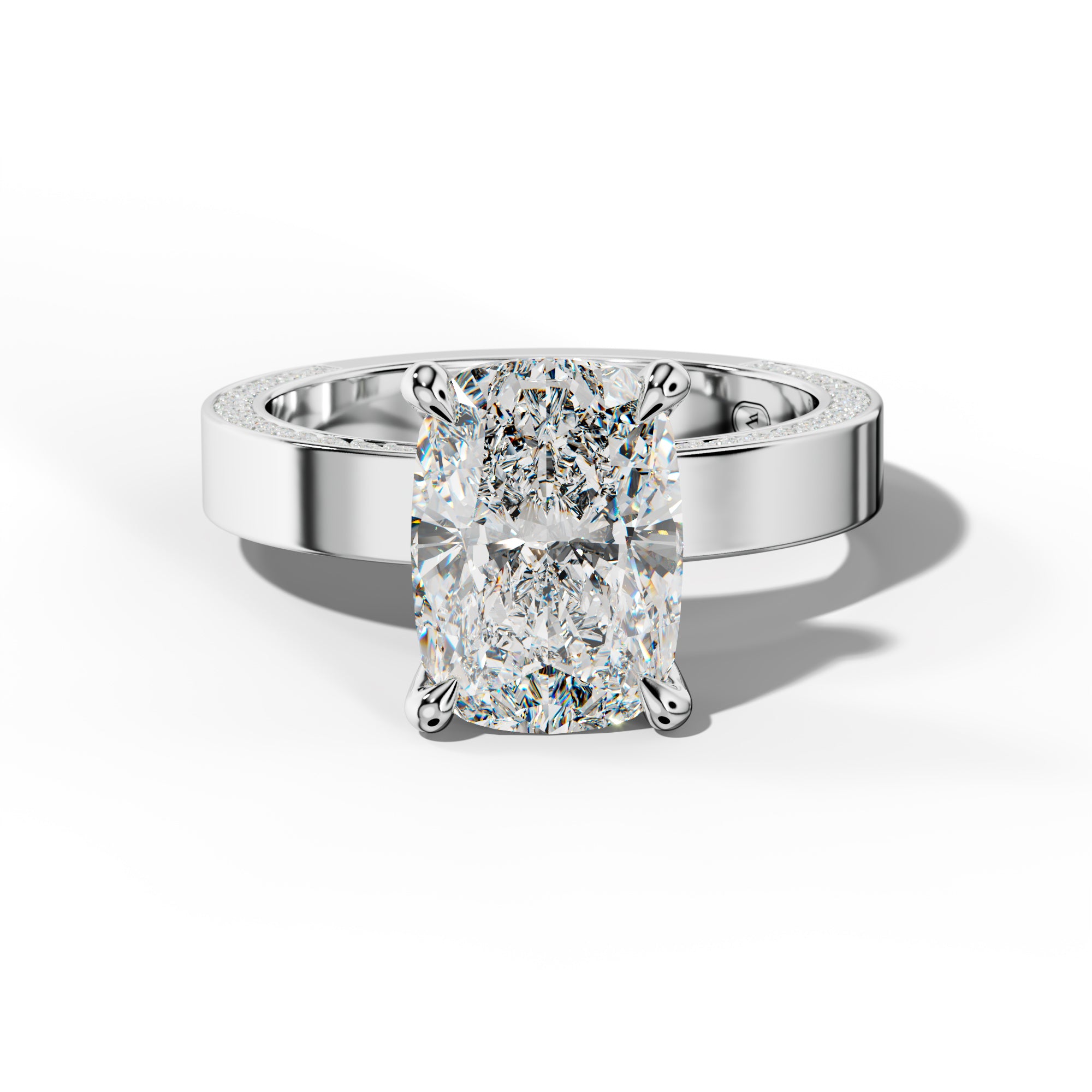Faye Elongated Cushion Diamond Engagement Ring