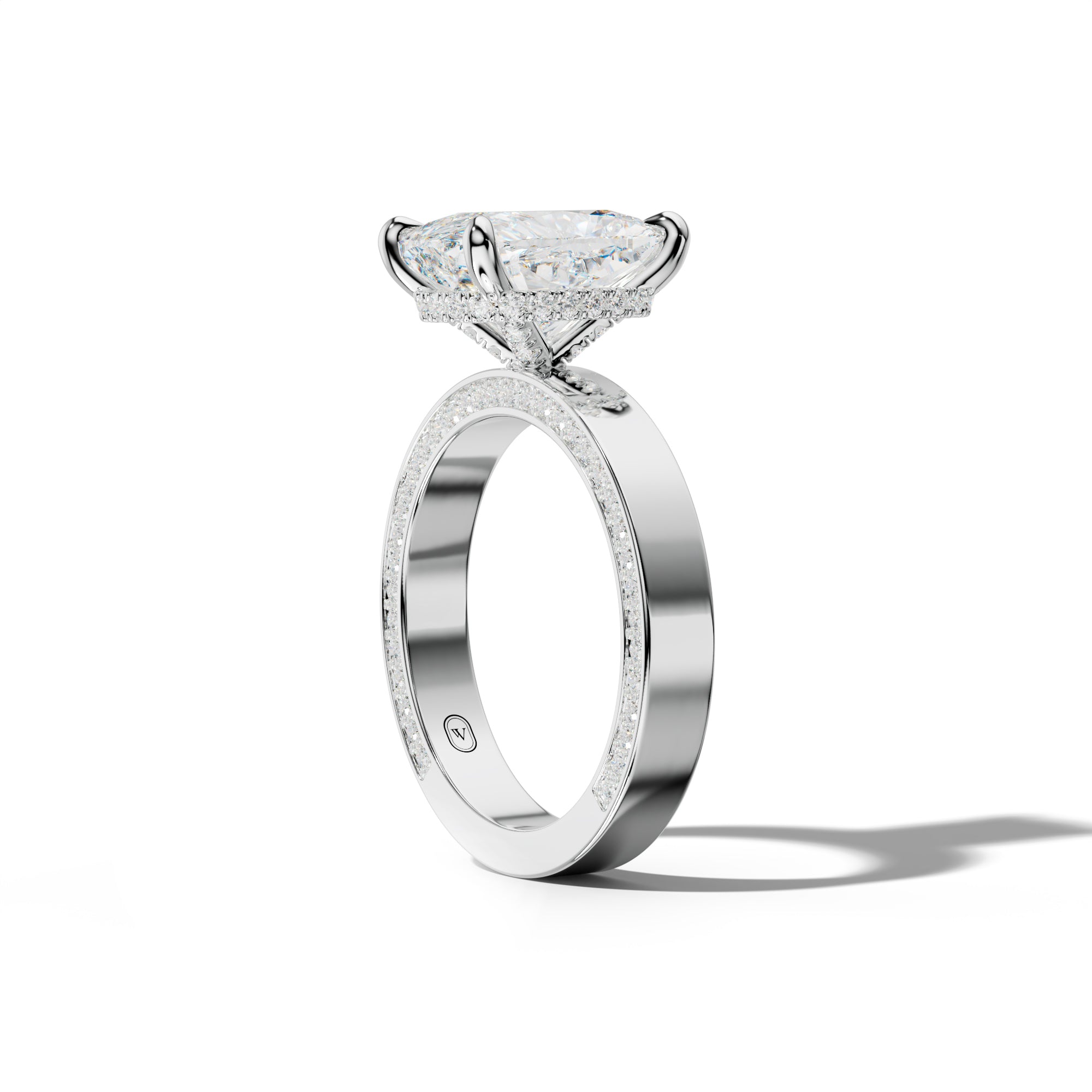 Faye Elongated Cushion Diamond Engagement Ring
