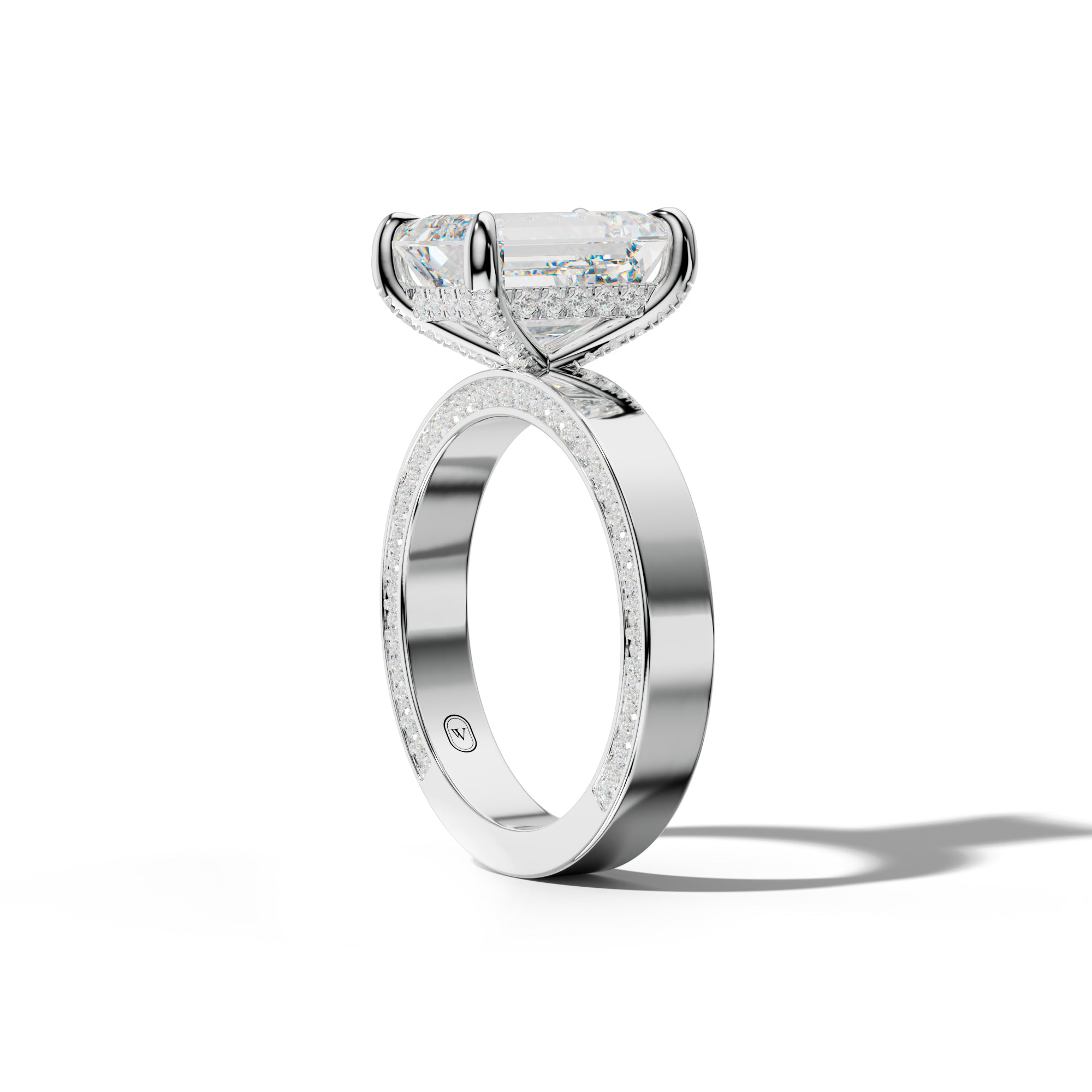 Faye Emerald Cut Engagement Ring