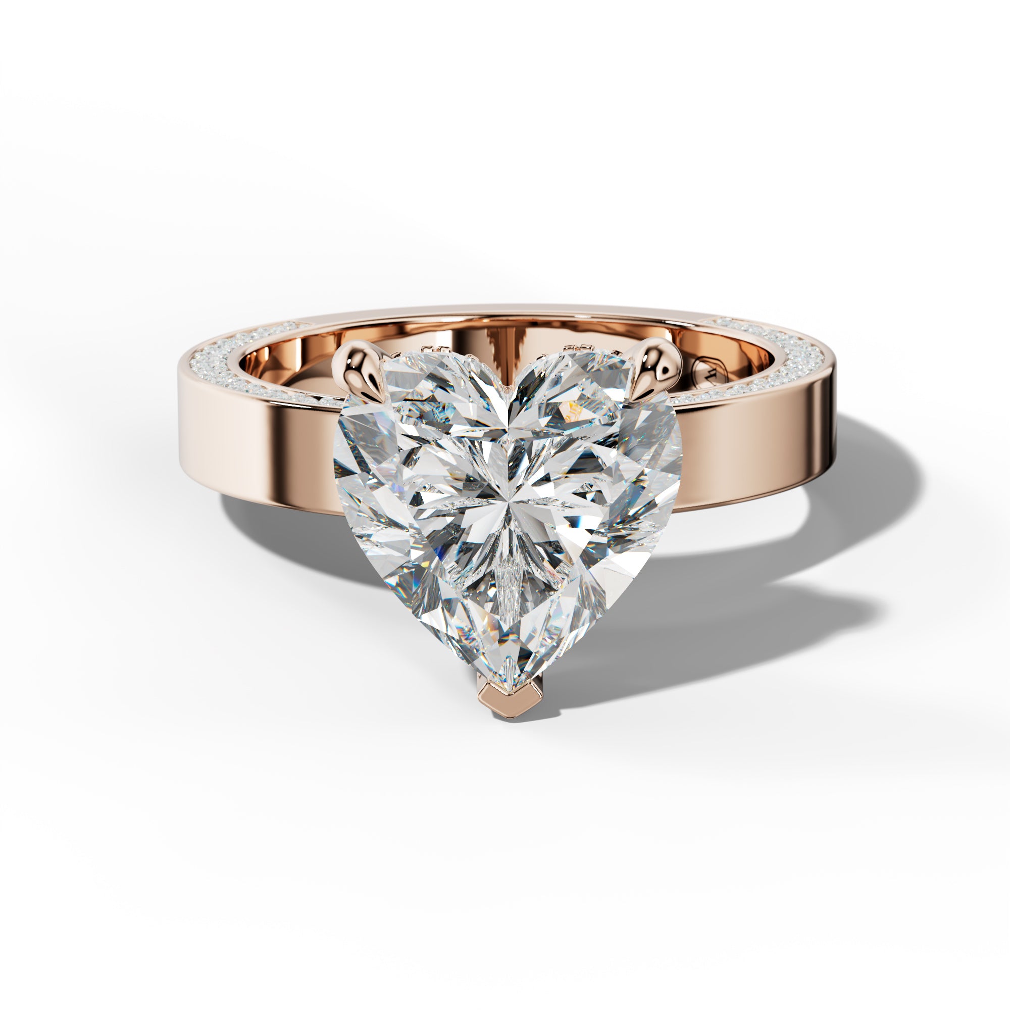 Faye Heart Diamond Engagement Ring