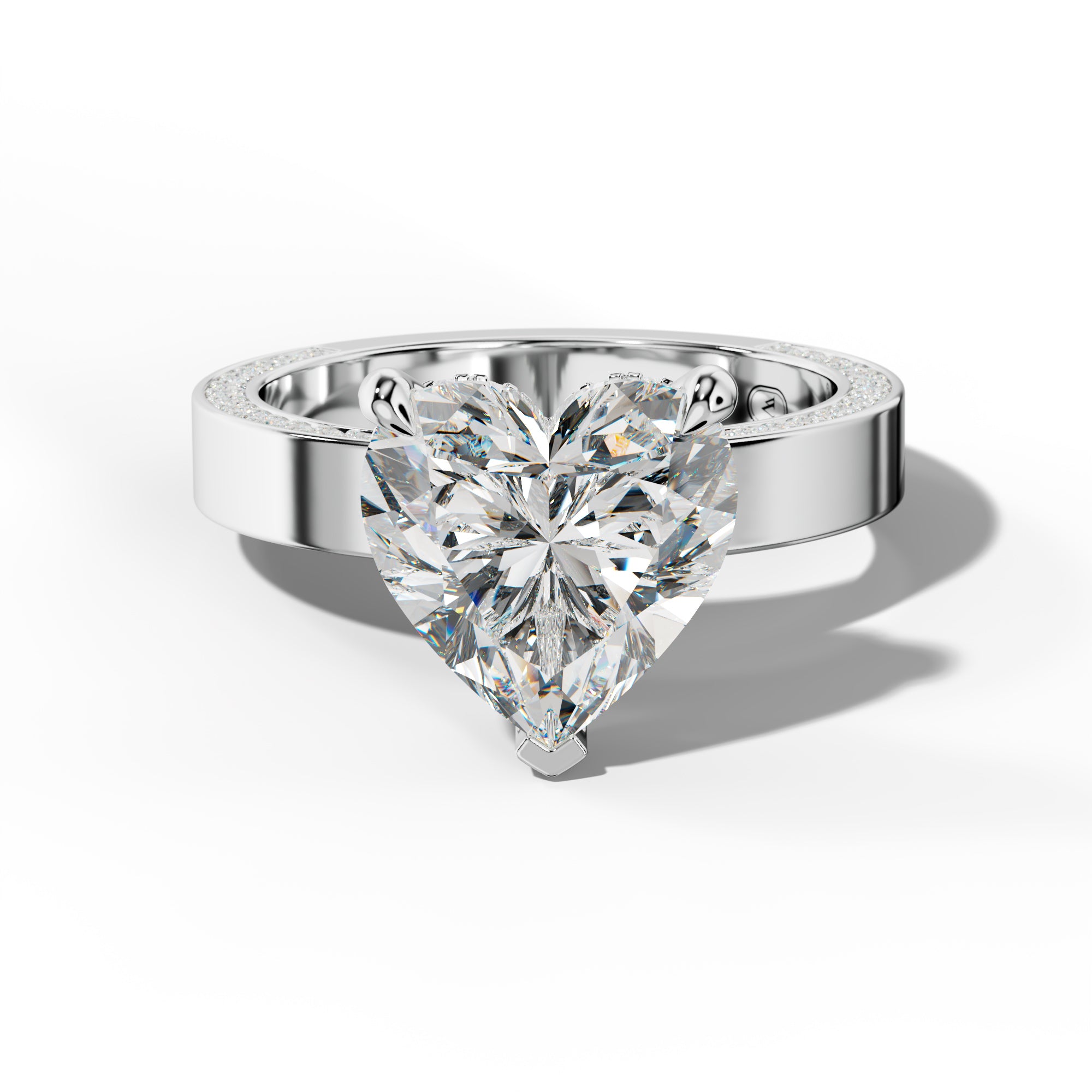 Faye Heart Diamond Engagement Ring