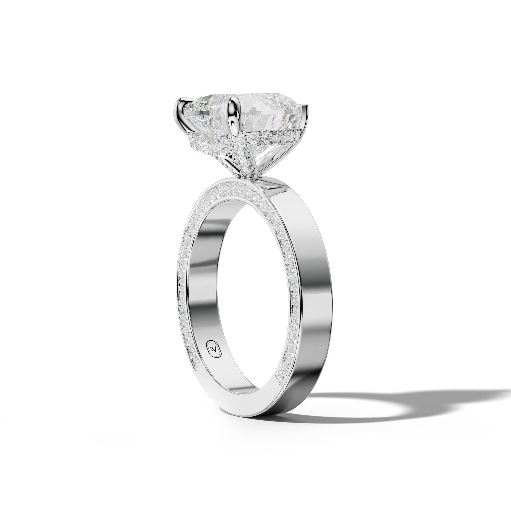 Faye Heart Diamond Engagement Ring