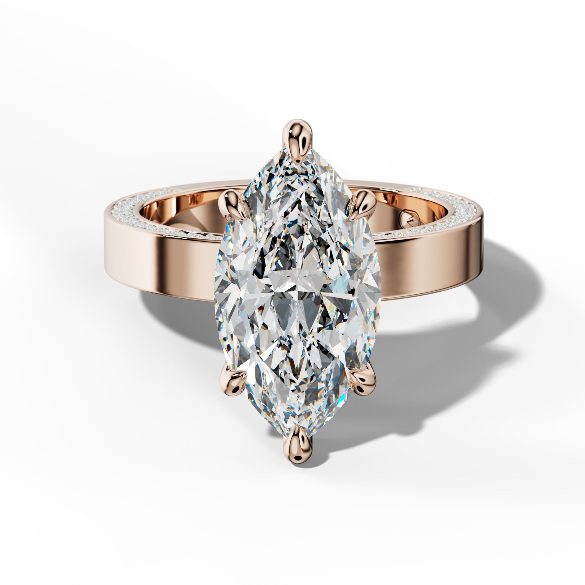 Faye Marquise Diamond Engagement Ring